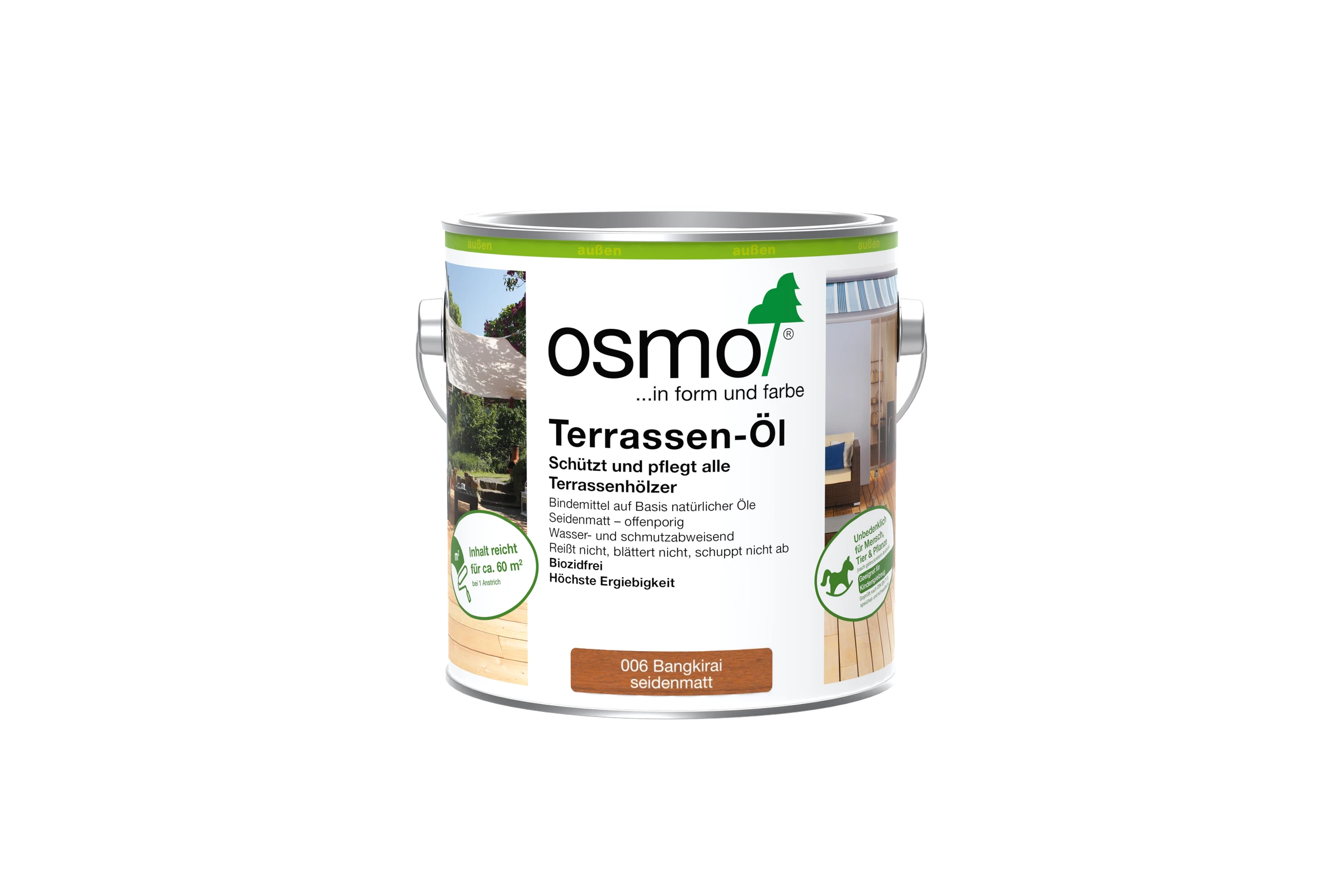 006 Terrassen-Öl Naturgetönt Bangkirai-Öl 2,5L