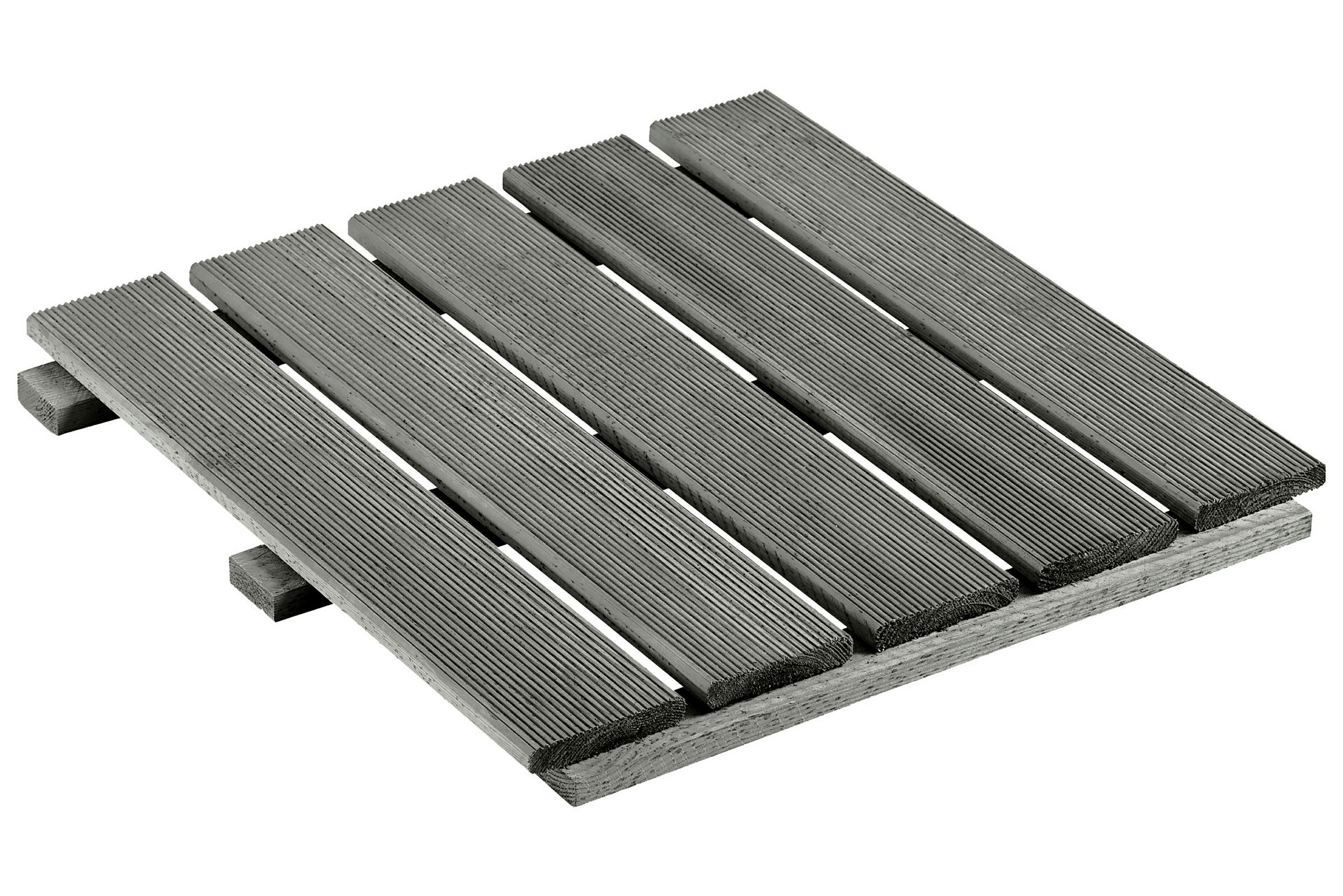 Holzfliese 5 Latten grau kdi 50x50cm