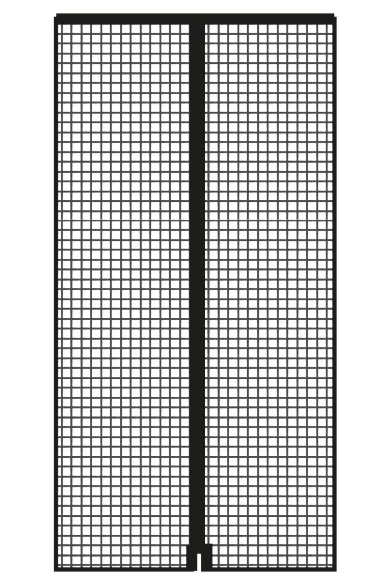 Schellenberg Fliegengitter-Magnetvorhang, 90 x 210 cm, anthrazit