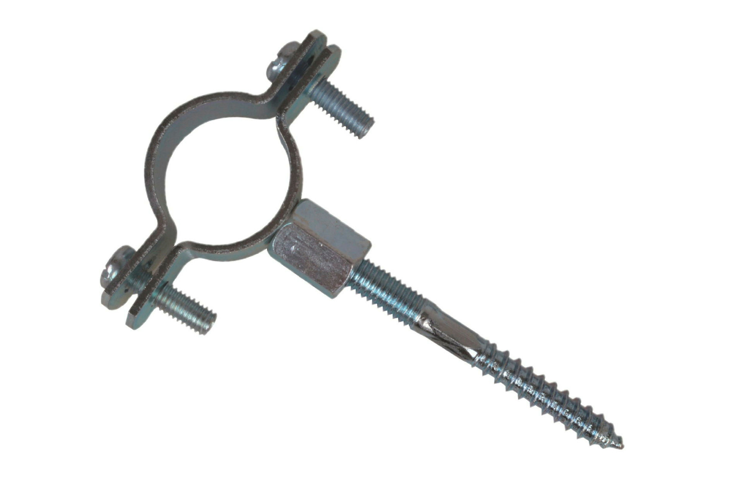 Rohrschelle, 20 mm - 26 mm, mit Stockschraube M8 x 80 mm (2x)