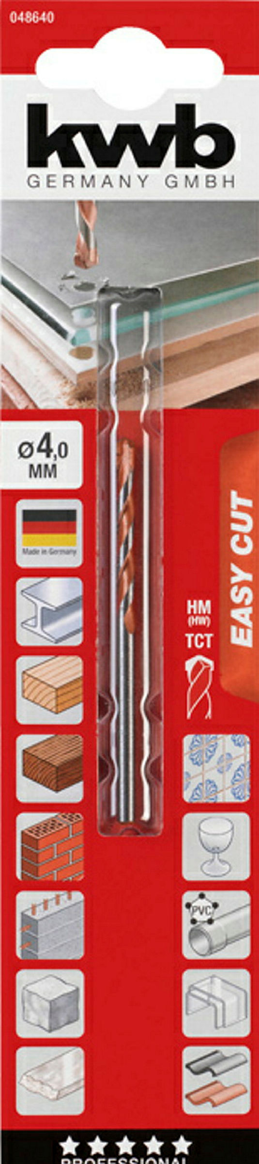 EASY-CUT Allzweckbohrer, ø 4.0 mm