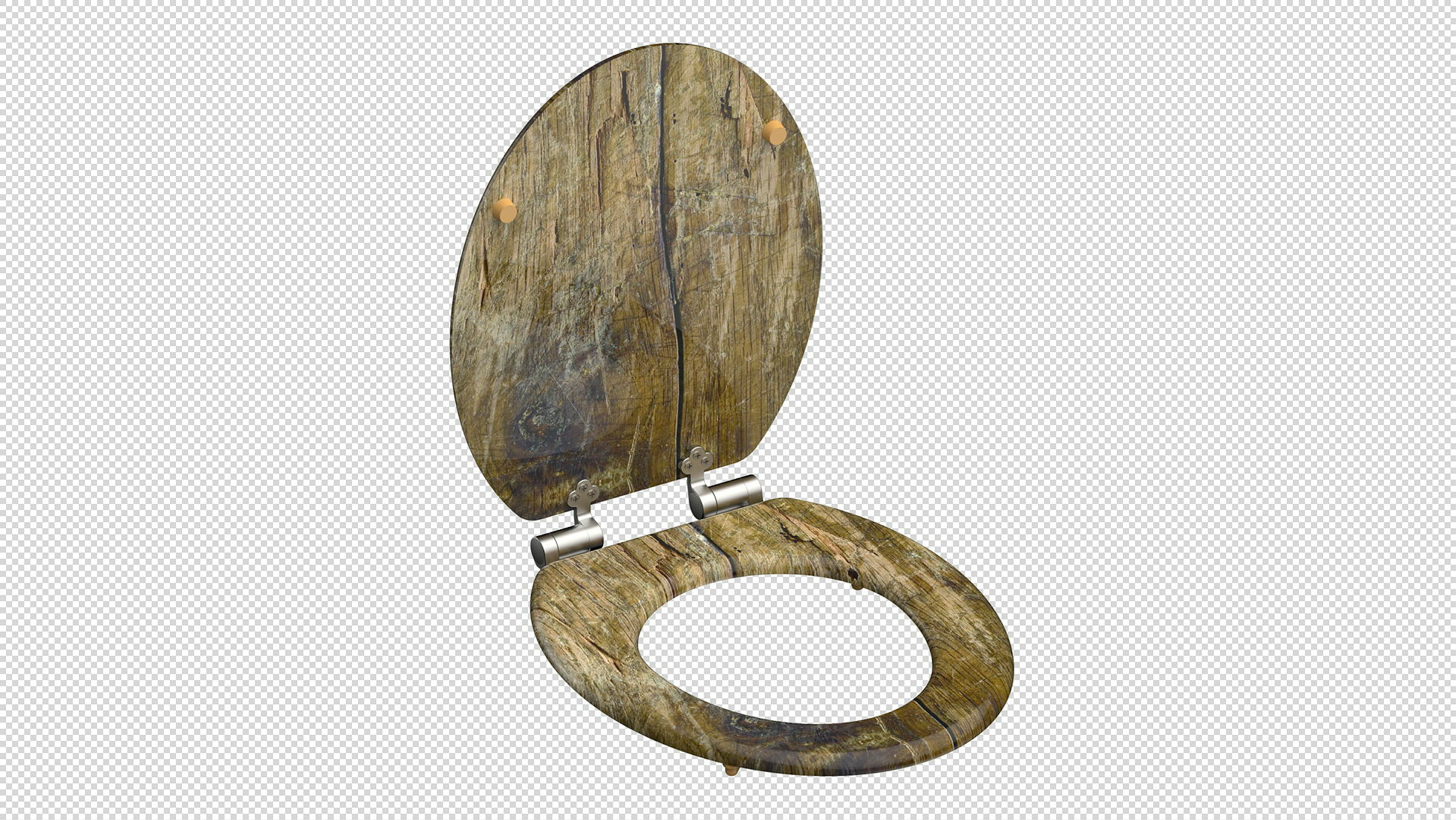 MDF WC-Sitz SOLID WOOD, mit Absenkautomatik