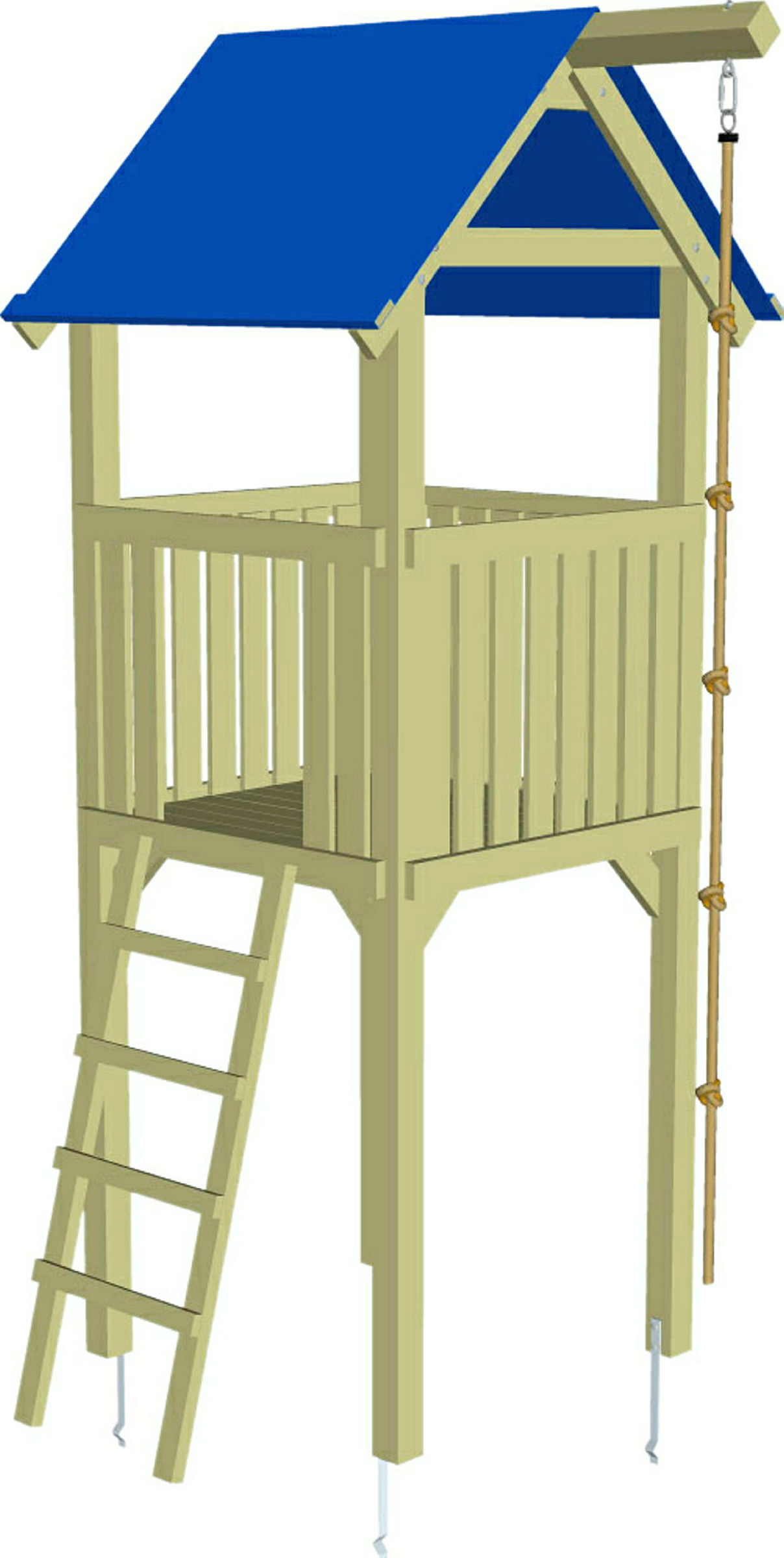 Multi-Play Spielturm 118x118x350cm