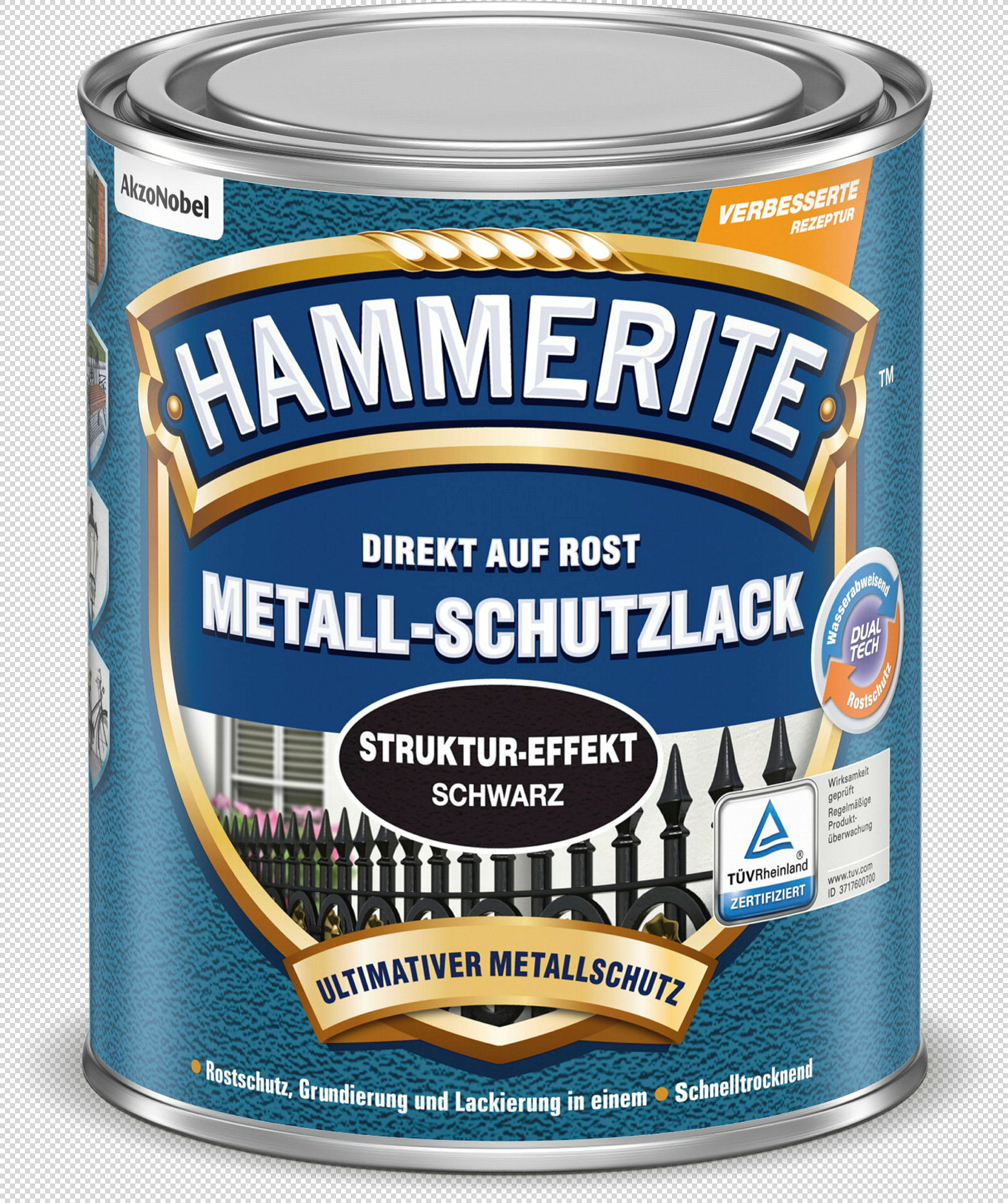 Metall-Schutzlack Struktur-Effekt