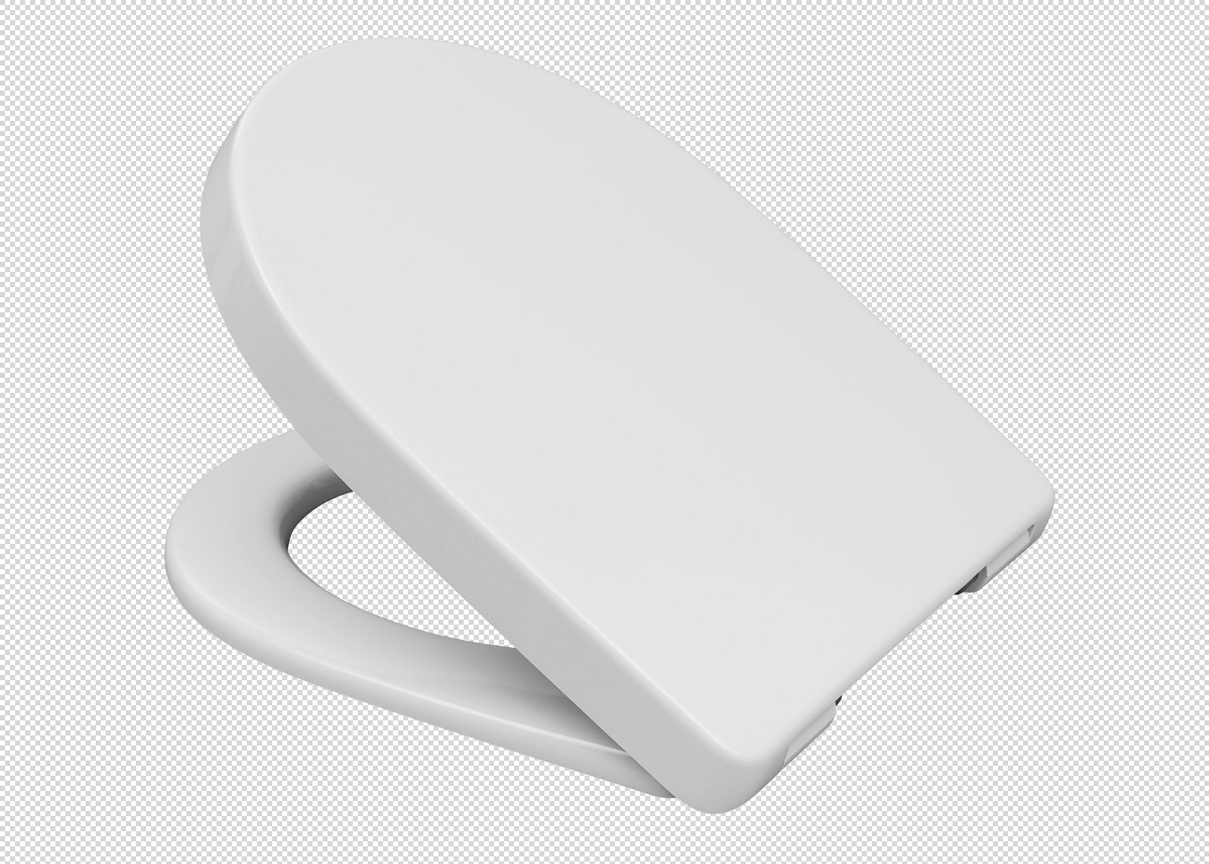 Duroplast WC-Sitz WHITE, D-Form, PRO 7, mit Absenkautomatik und Schnellvers