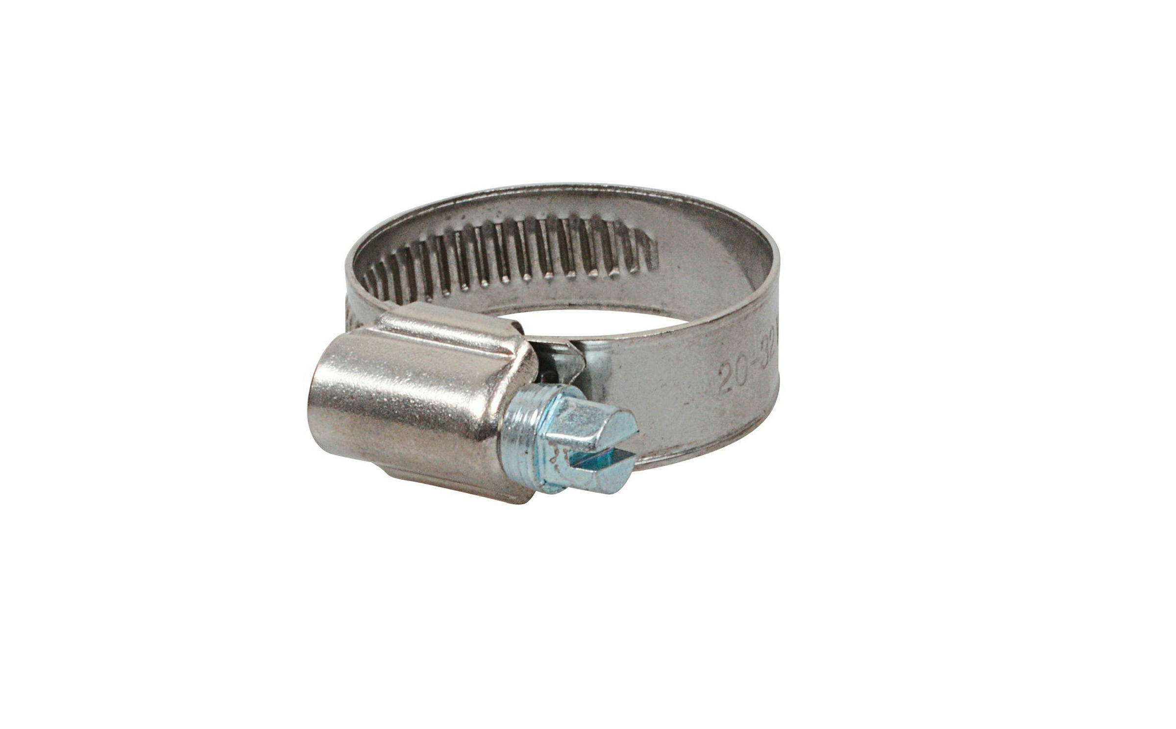 Schlauchklemme 12 mm Bandbreite, Edelstahl, 20 - 32 mm, für 3/4'' (2x)