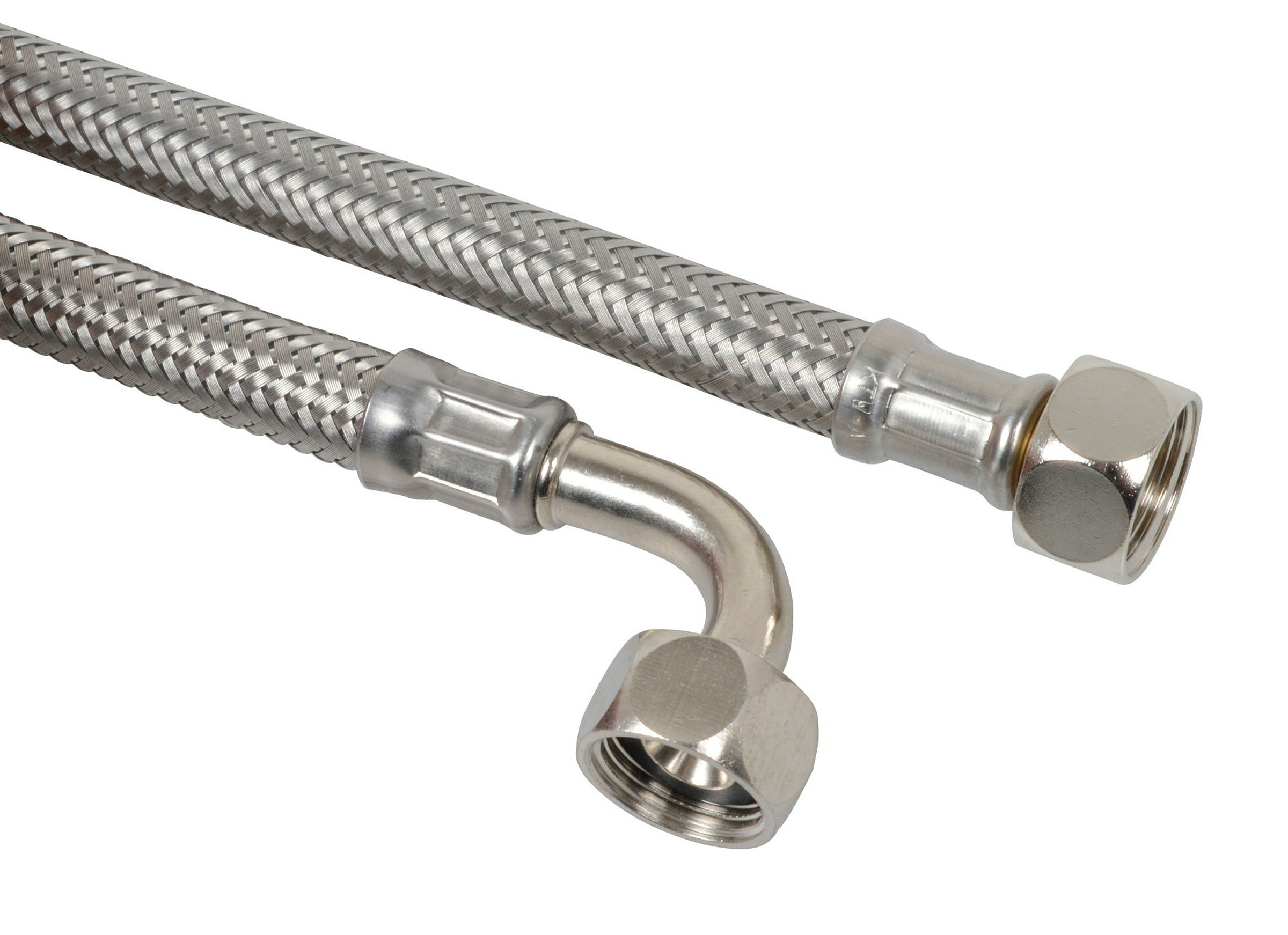 Flexibler Spülkasten-Anschlussschlauch, 3/8''IG x 200 mm x 3/8''IG, einseit