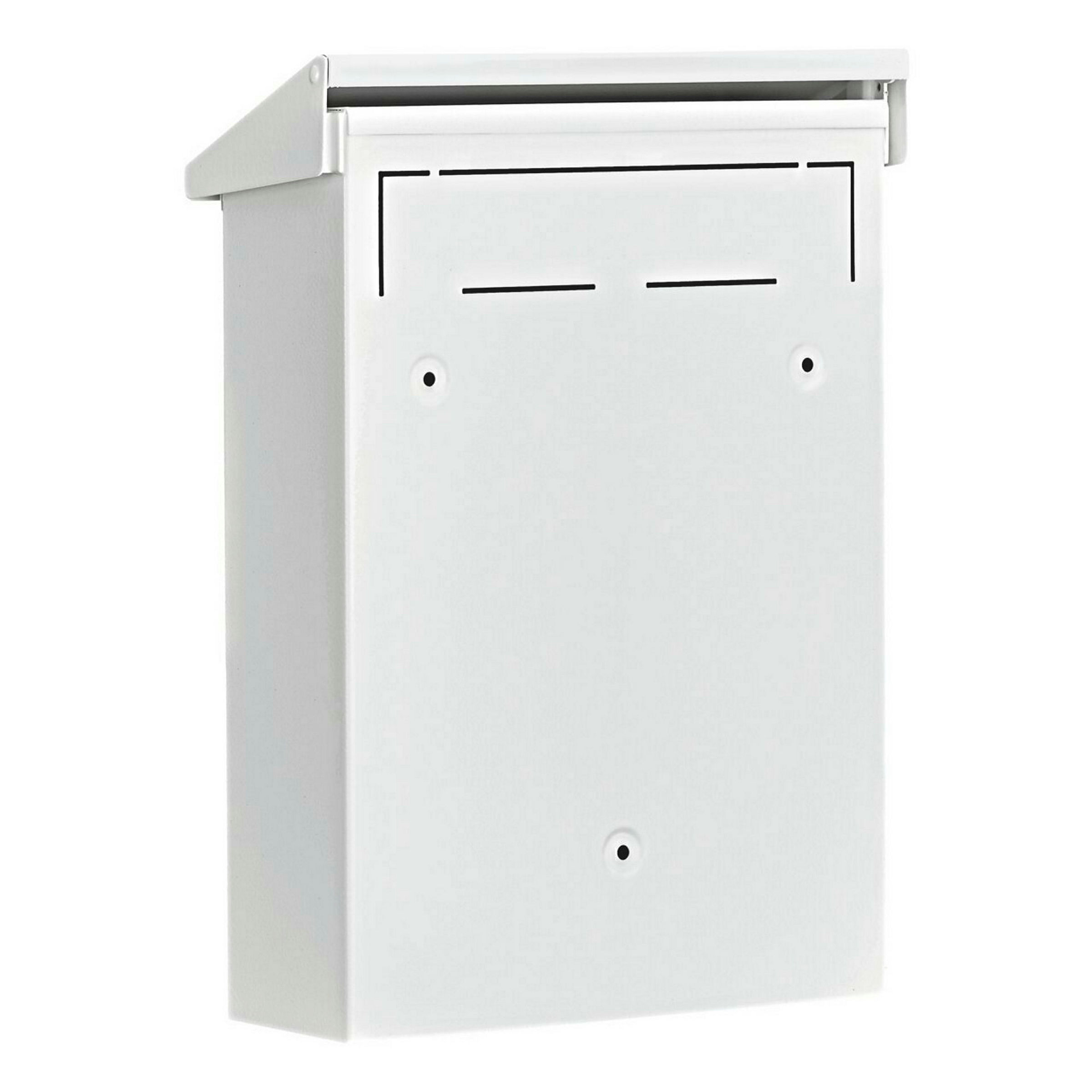 Briefkasten Stahl-lackiert Daily 5861 W weiss