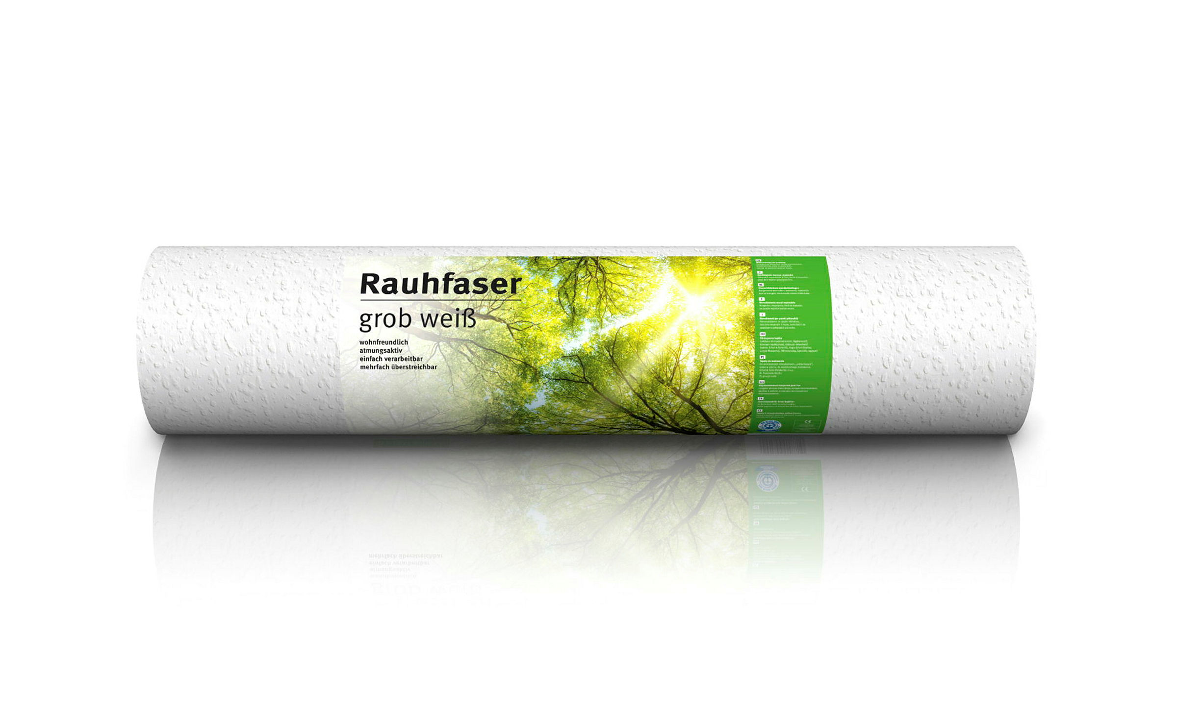 Rauhfaser, grob, weiß