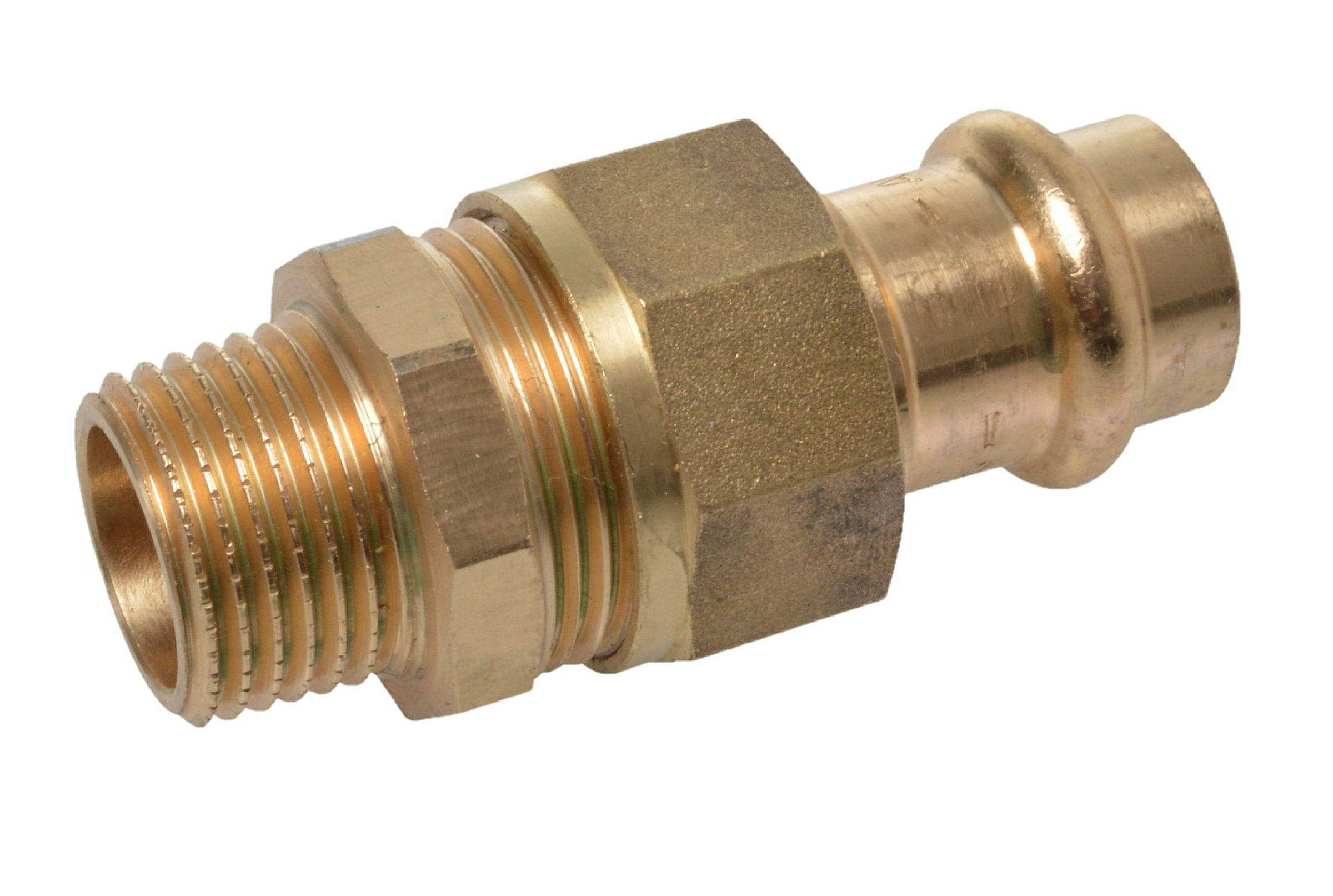 RG Verschraubung, blank, 18 mm x 1/2''AG, flachdichtend, 1 Muffe, (P4331g)