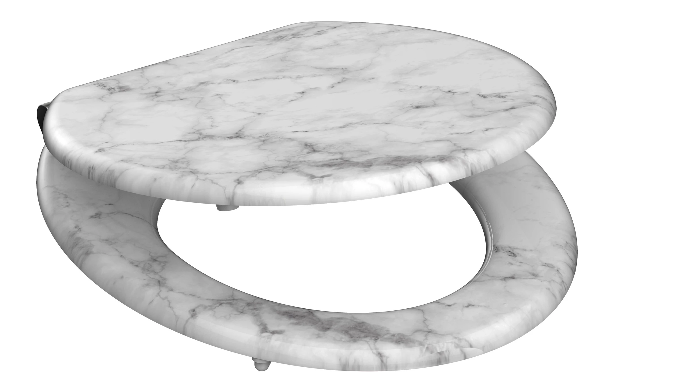 MDF WC-Sitz MARMOR STONE, mit Absenkautomatik