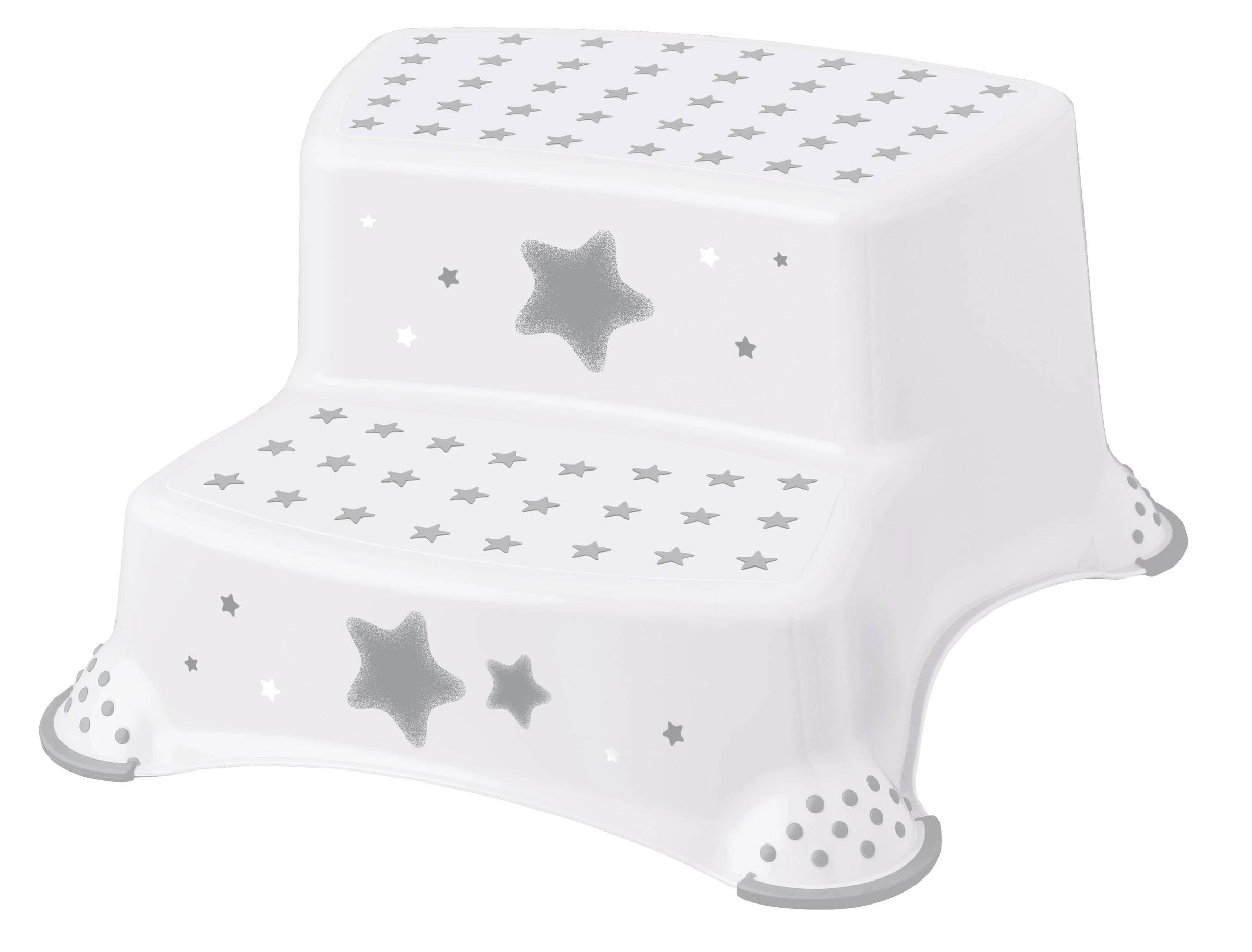 keeeper Stars Zweistufiger Tritthocker, Anti-Rutsch-Funktion, Igor, Weiß