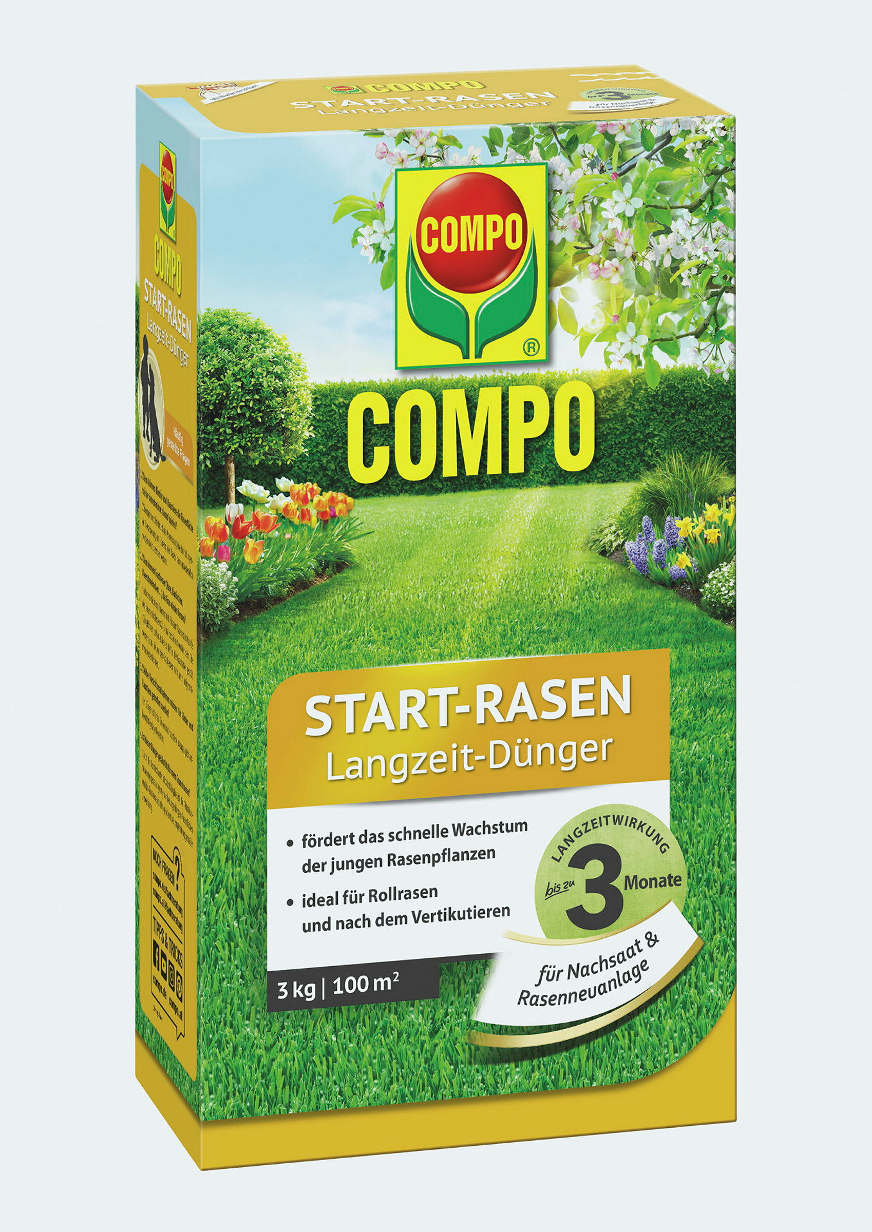COMPO Start-Rasen Langzeit- Dünger 3 kg