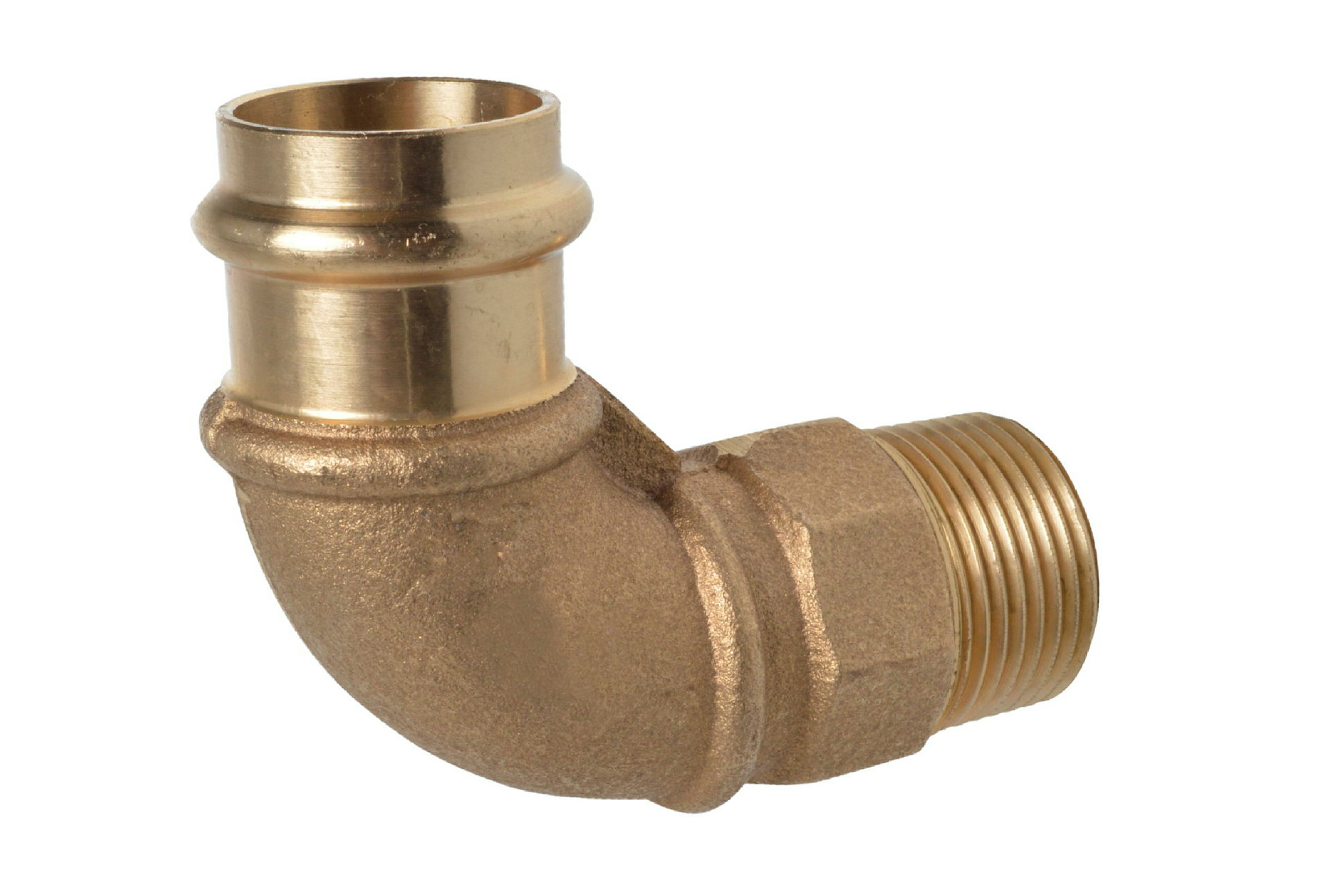 RG Winkel 90°, blank, 15 mm x 1/2''AG, 1 Muffe, (P4092g)