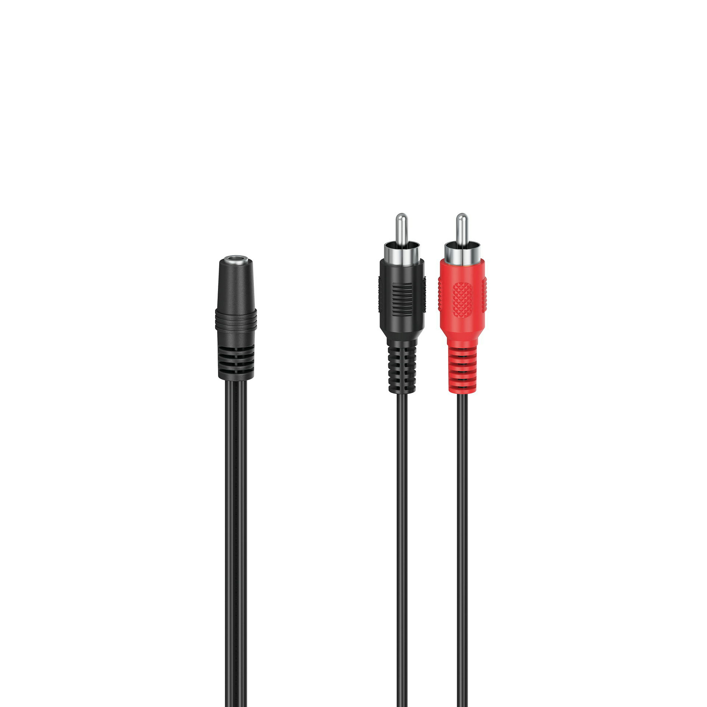 Hama Audio-Adapter, 2 Cinch-Stecker - 3,5-mm-Klinken-Kupplung Stereo