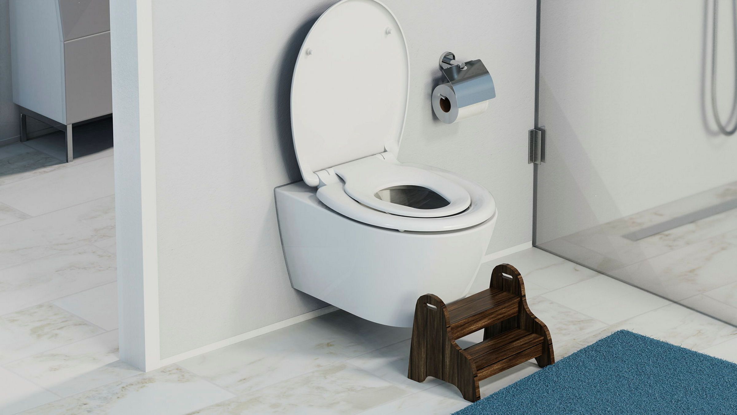 Duroplast WC-Sitz FAMILY WHITE, mit Absenkautomatik und Schnellverschluss