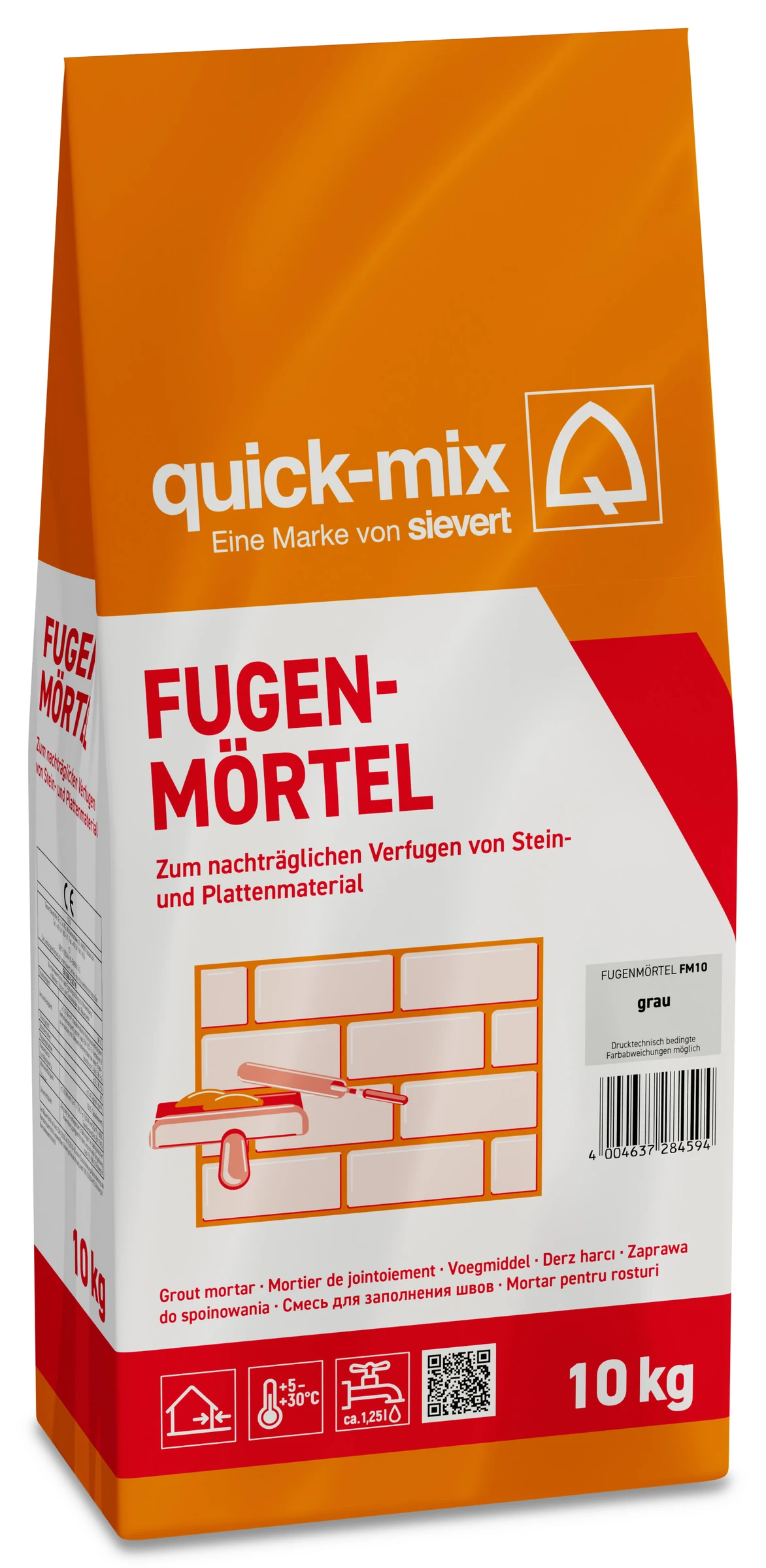 quick-mix Fugenmörtel grau 10 kg