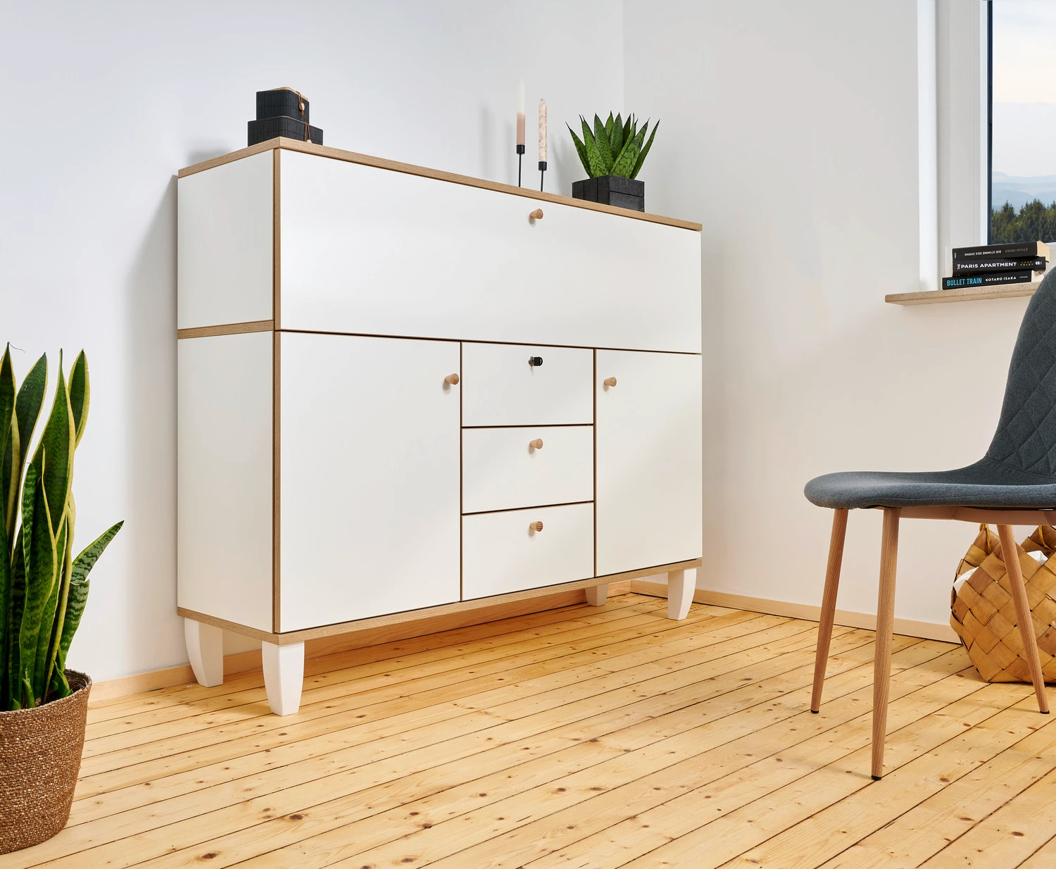 Rollschubführung mit Dämpfung 450mm
