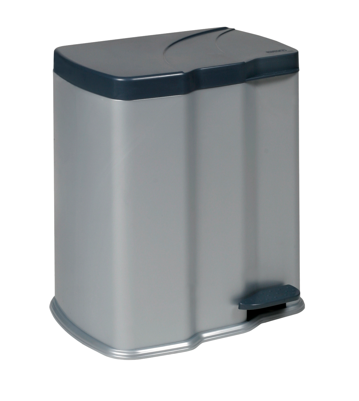 keeeper Treteimer mit 2 Abfallbehältern, 7 l + 15 l, Gunnar, Silber