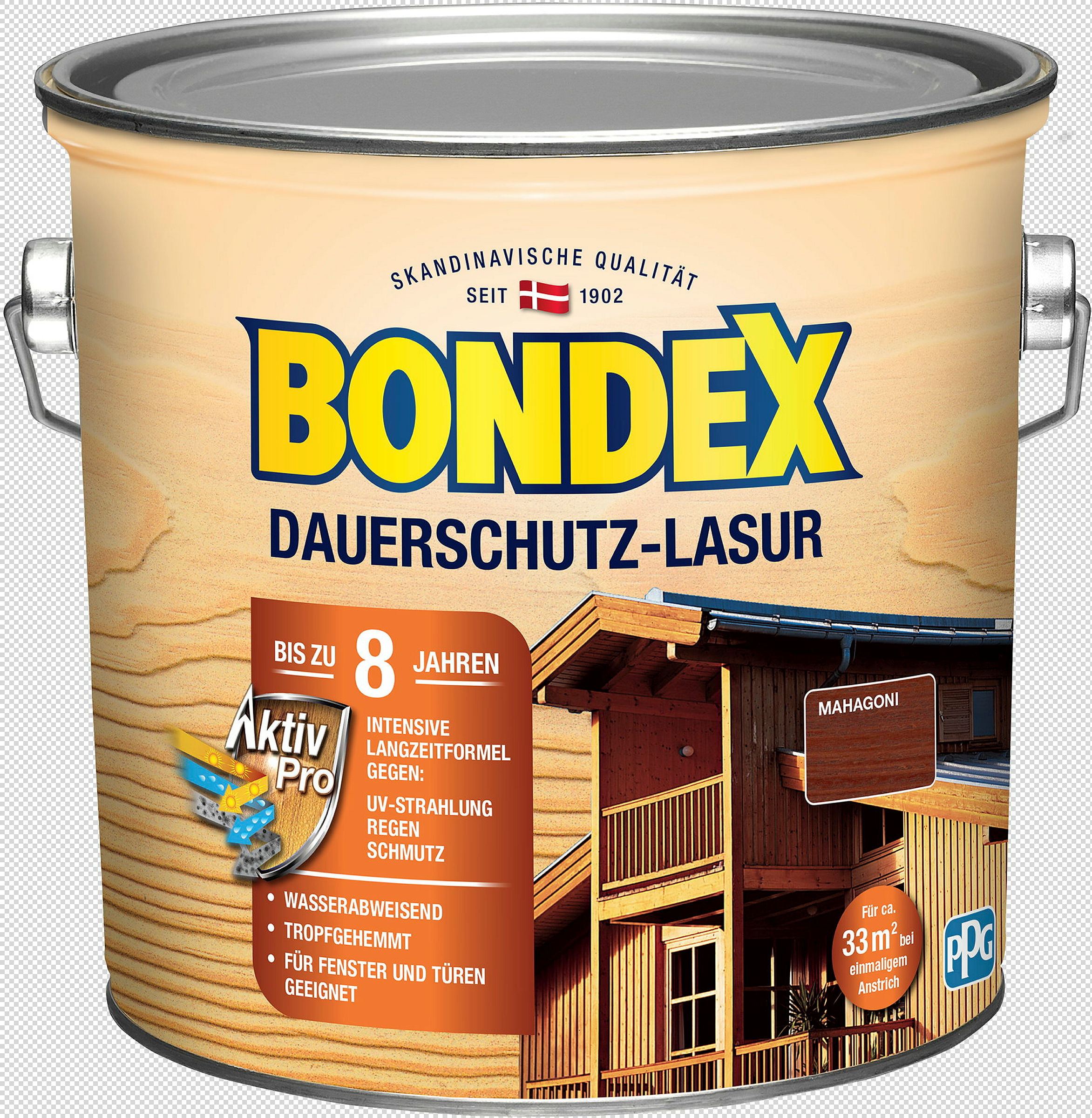 BONDEX Dauerschutz-Lasur Mahagoni 2,50l