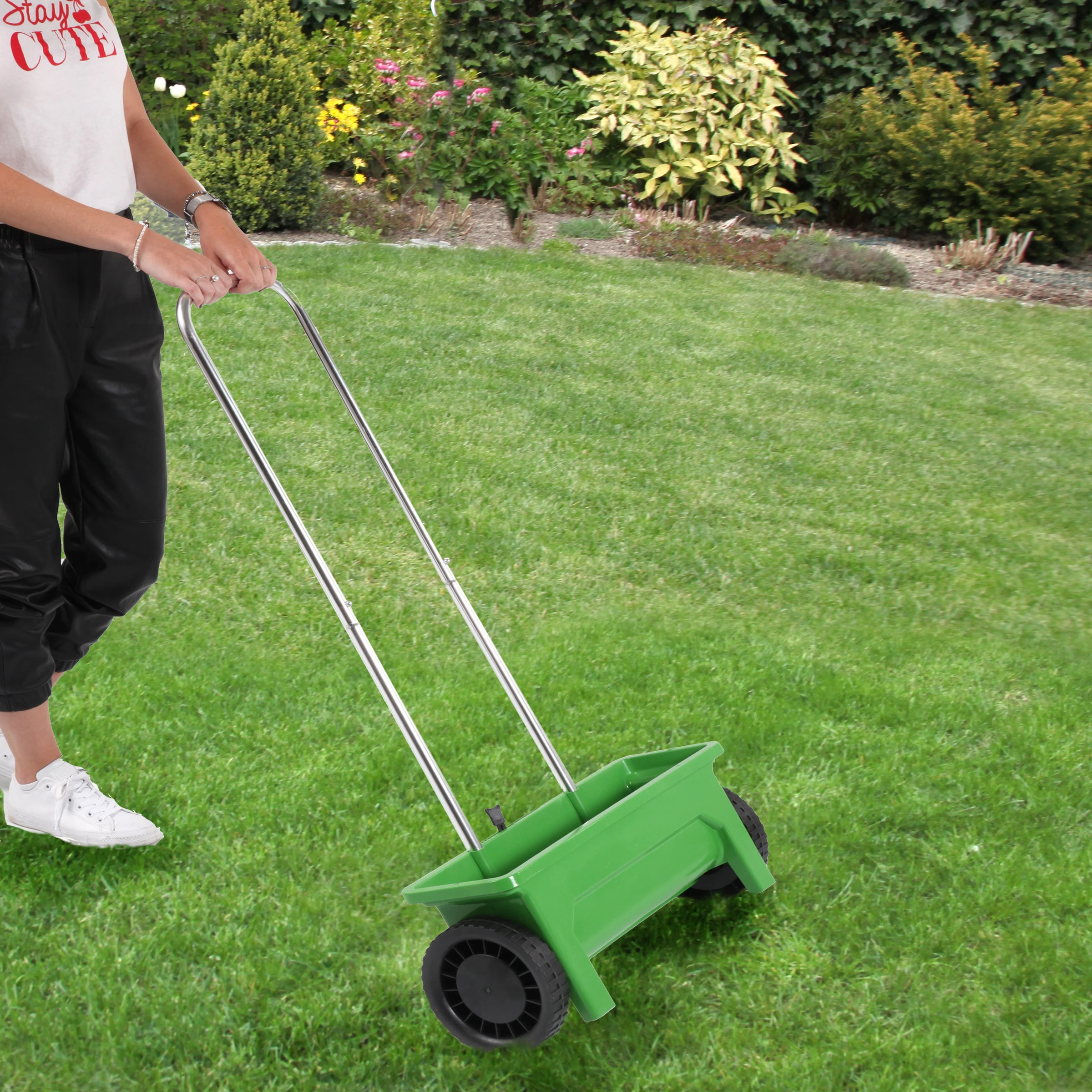 Streuwagen Classic, Kunststoff,12 l, Maße: 110x56x45 cm