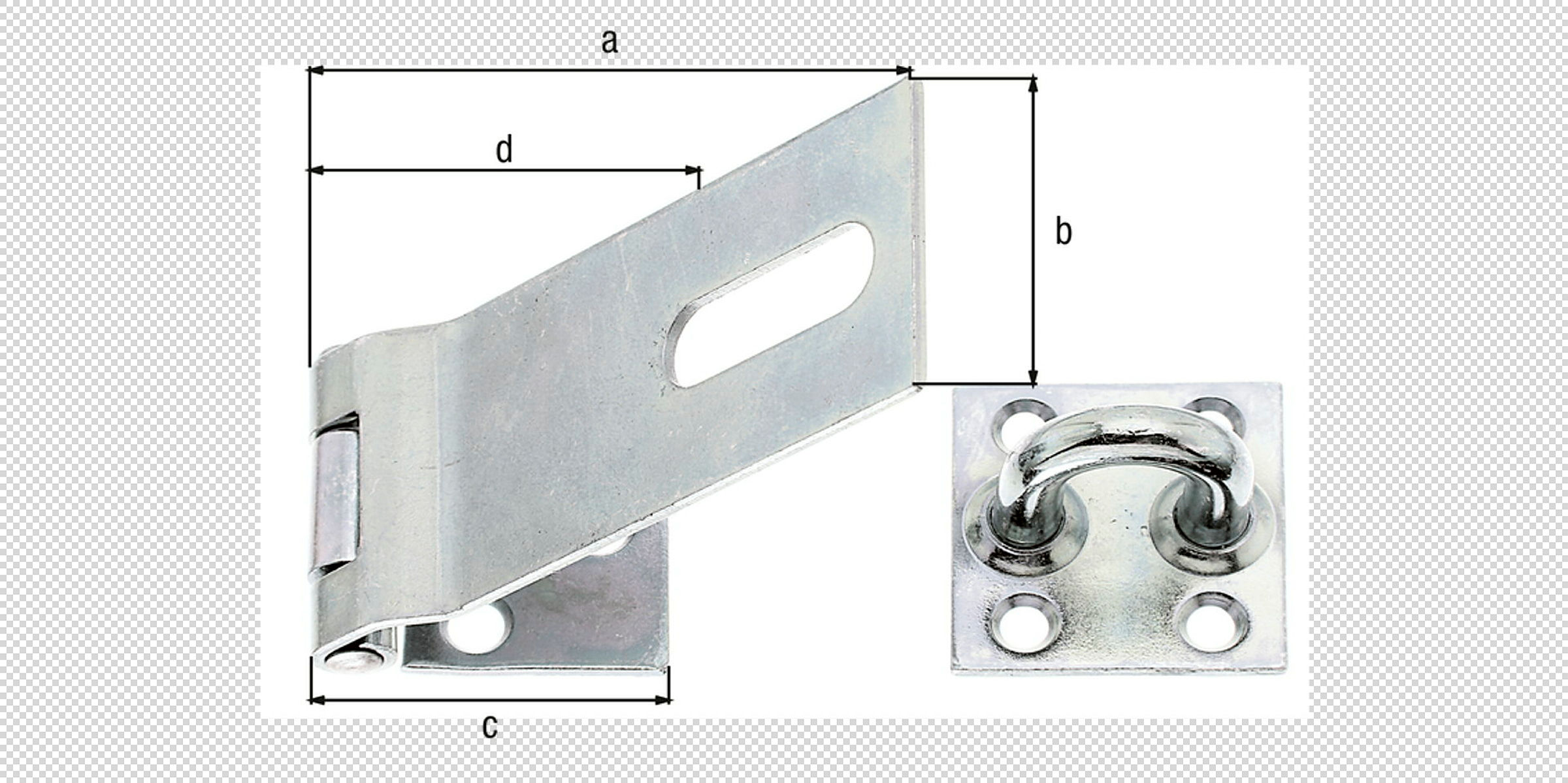 Sicherheits-Überfalle 93/38x37 verzinkt
