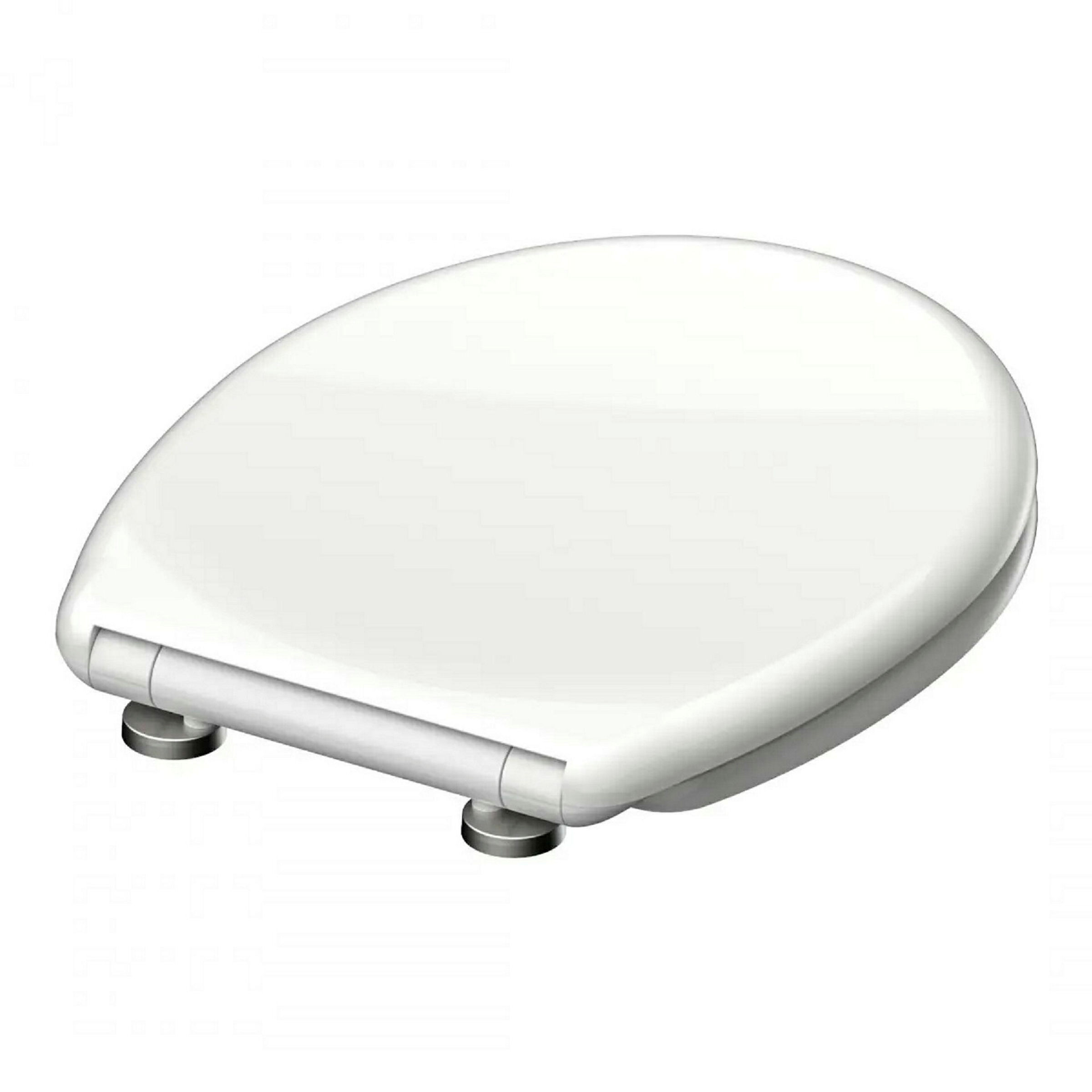 Duroplast WC-Sitz WHITE, mit Absenkautomatik und Schnellverschluss