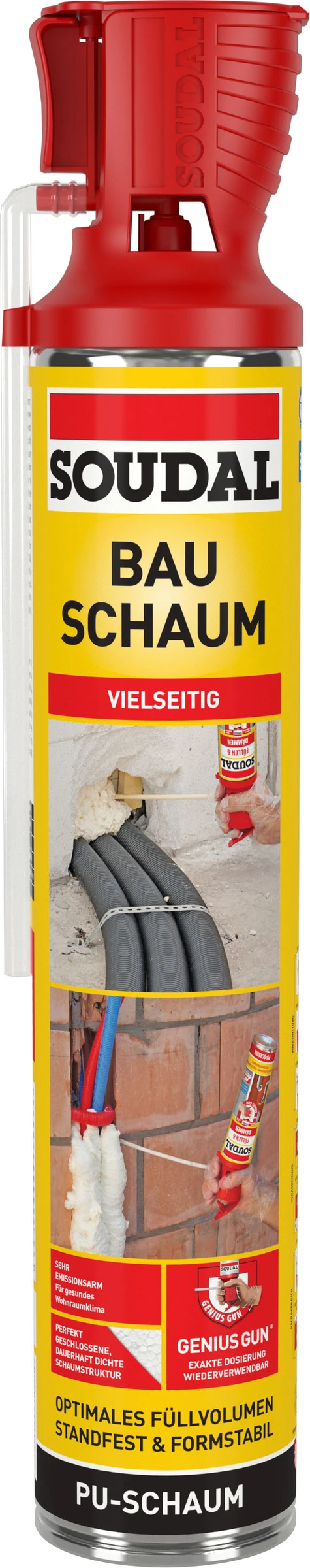 Soudal Bauschaum Genius Gun® - universeller PU-Schaum mit exakter Dosierung
