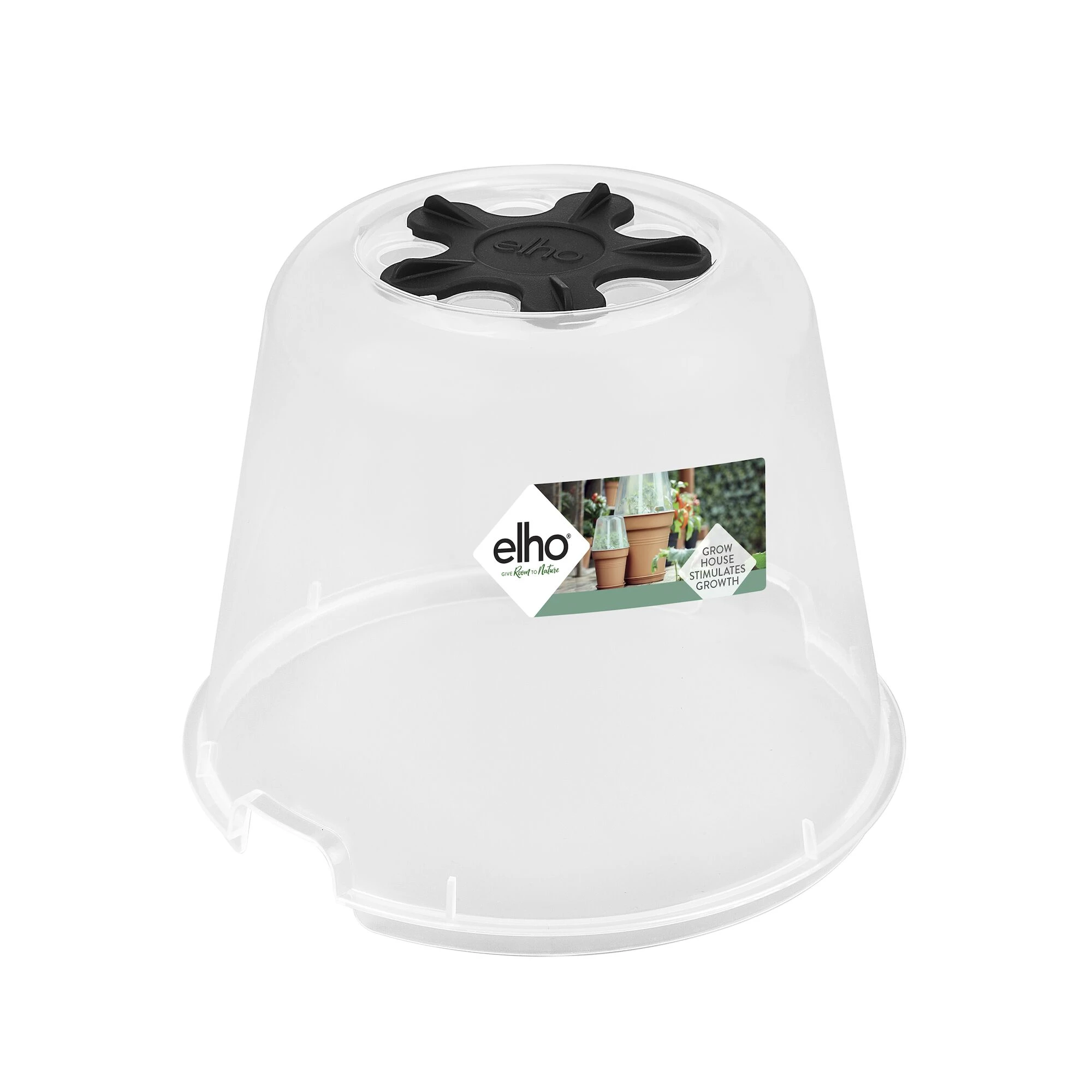 Elho Green Basics Anzucht Haus Rund 17 - Transparent - Ø 17 x H 14 cm - Inn