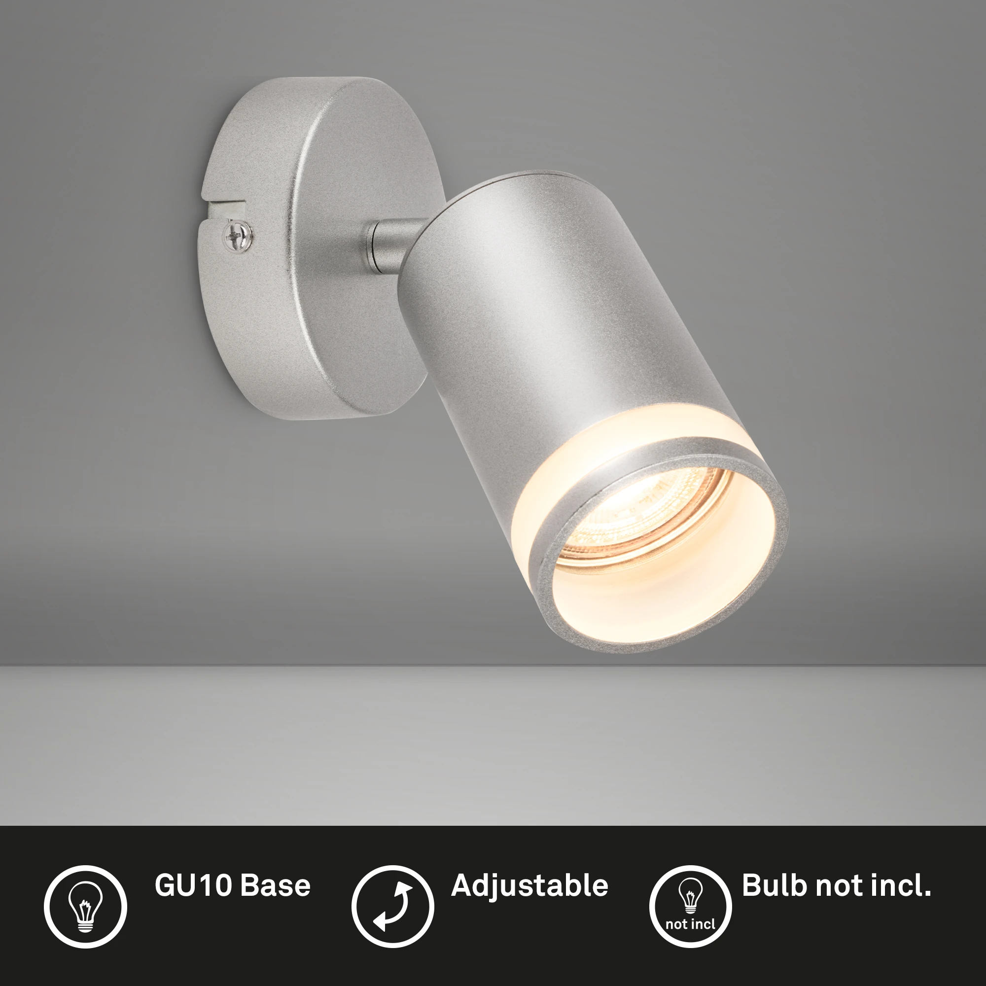 RUB Spot light, 1-flame, GU10/excl. bulb, chrome-matt