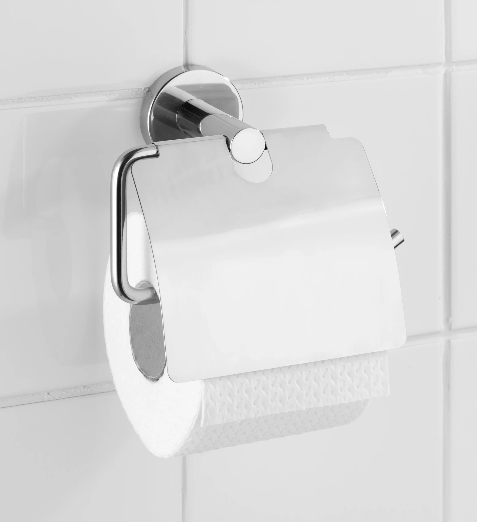 Toilettenpapierh. m.Deckel, Bosio Shine