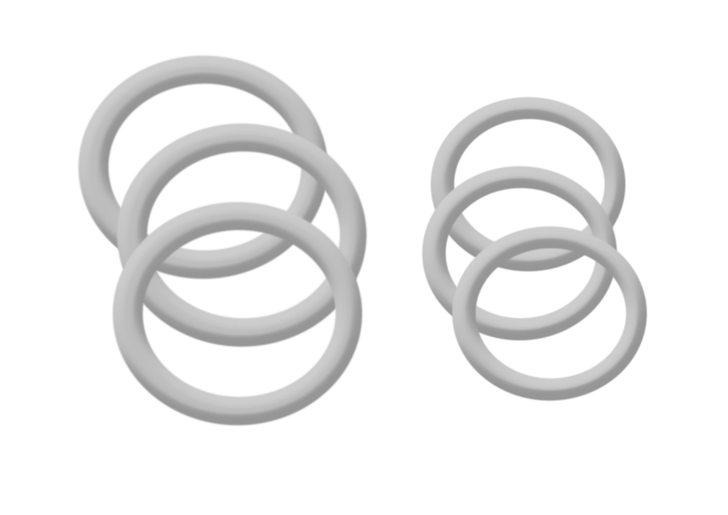O-Ring, Silikon, für Armaturenanschluss mit AG M8/M10 (2x3)