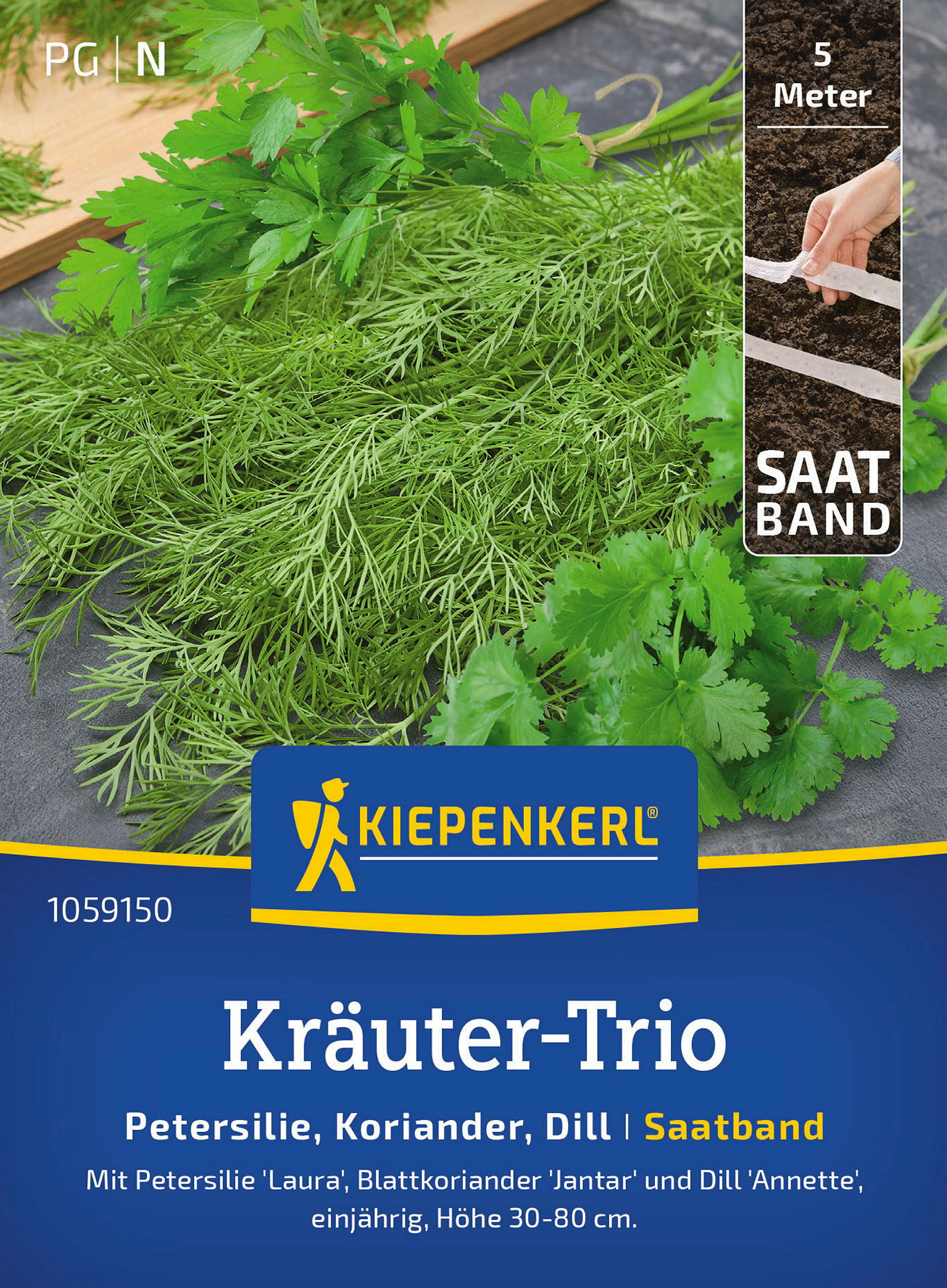 Kiepenkerl Kräuter-Trio Petersilie Laura, Koriander Jantar, Dill Annette, S