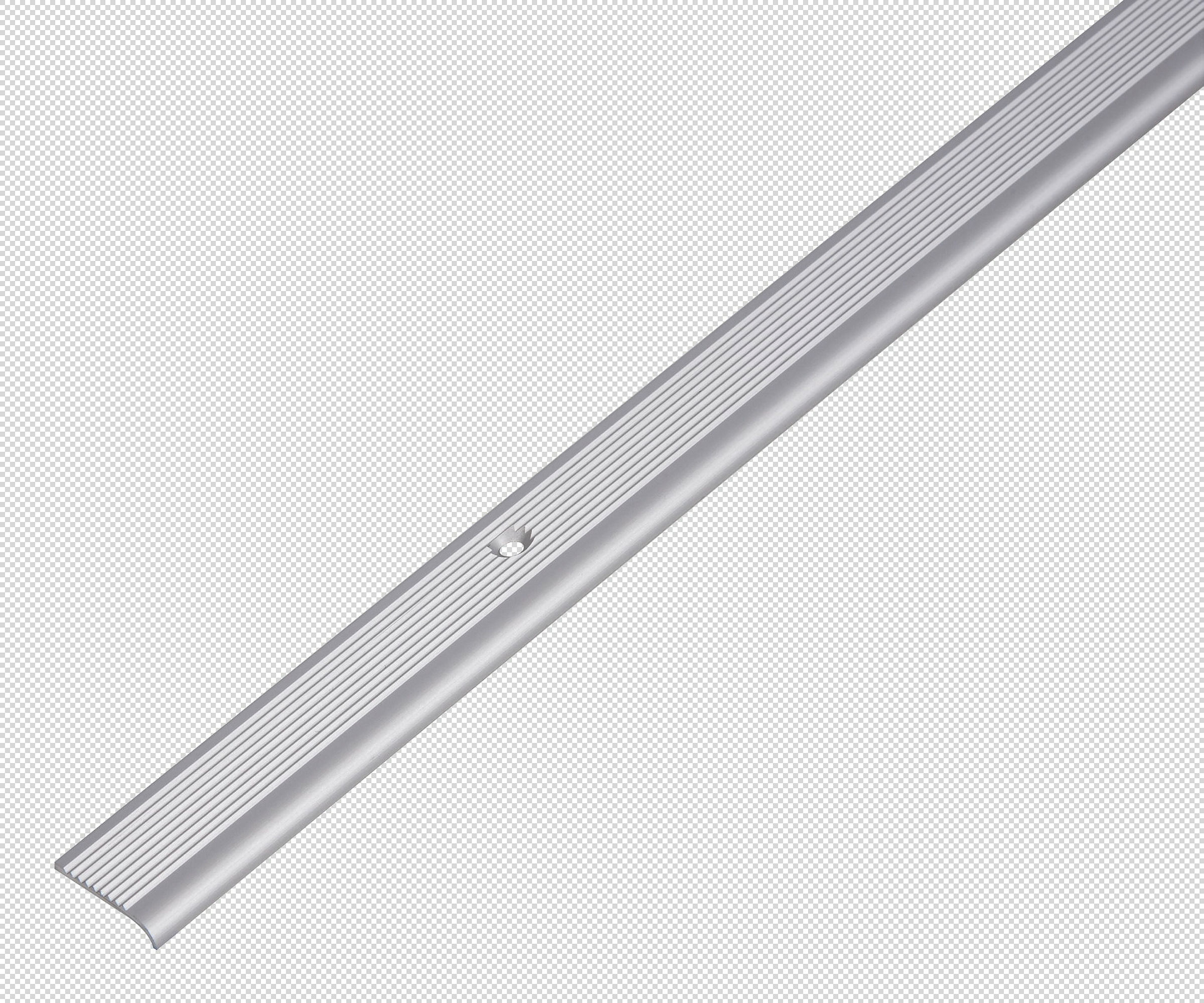 Treppenkanten-Schutzprofil 1m23x5 silberfarbig eloxiert