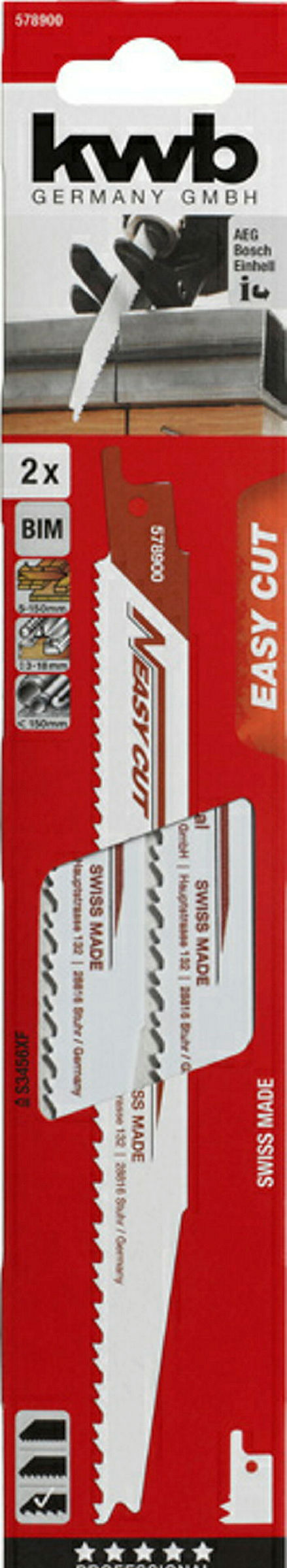 EASY CUT Säbelsägeblätter, UNIVERSAL, Bi-Metall