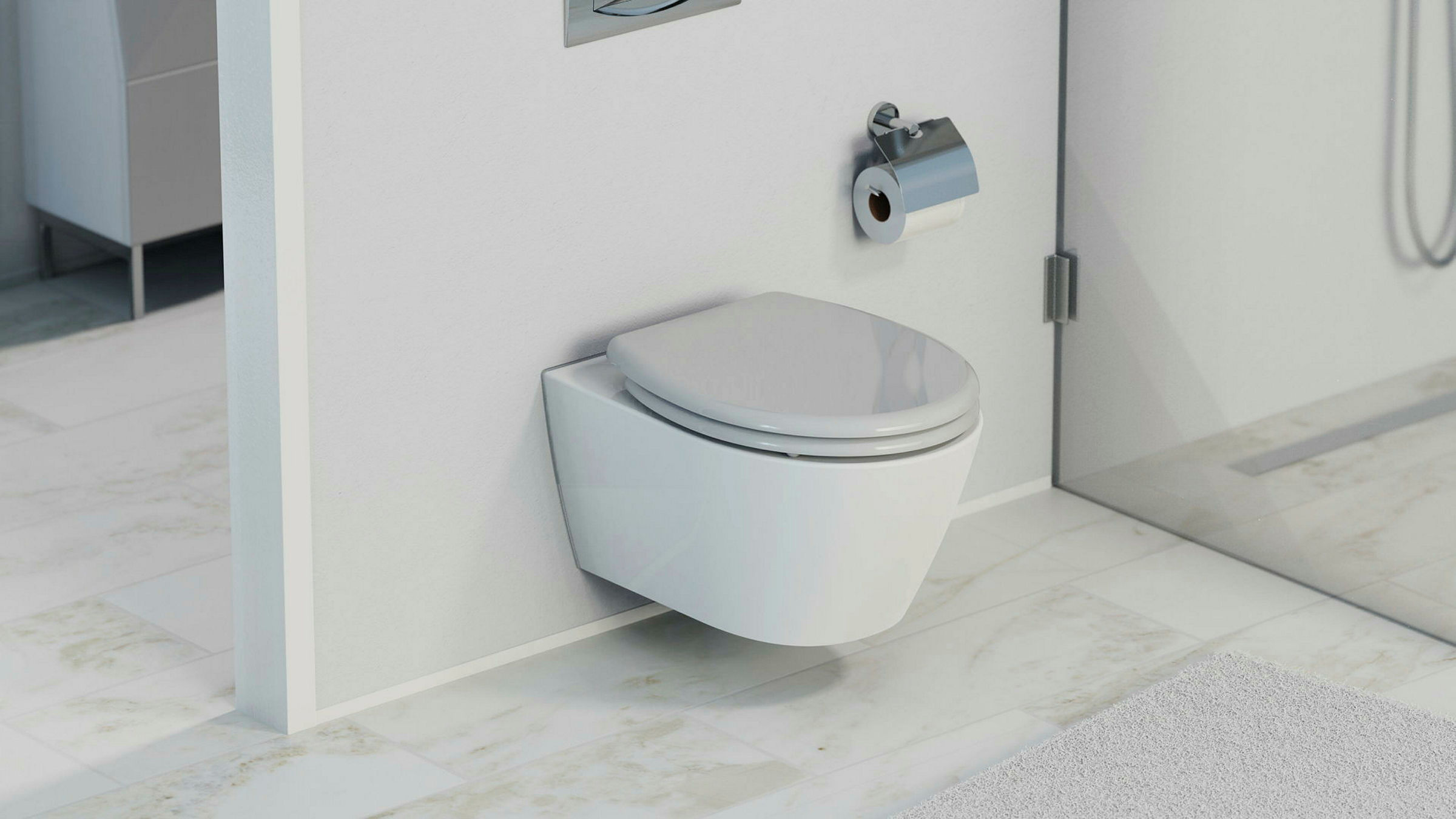 Duroplast WC-Sitz GREY, mit Absenkautomatik und Schnellverschluss