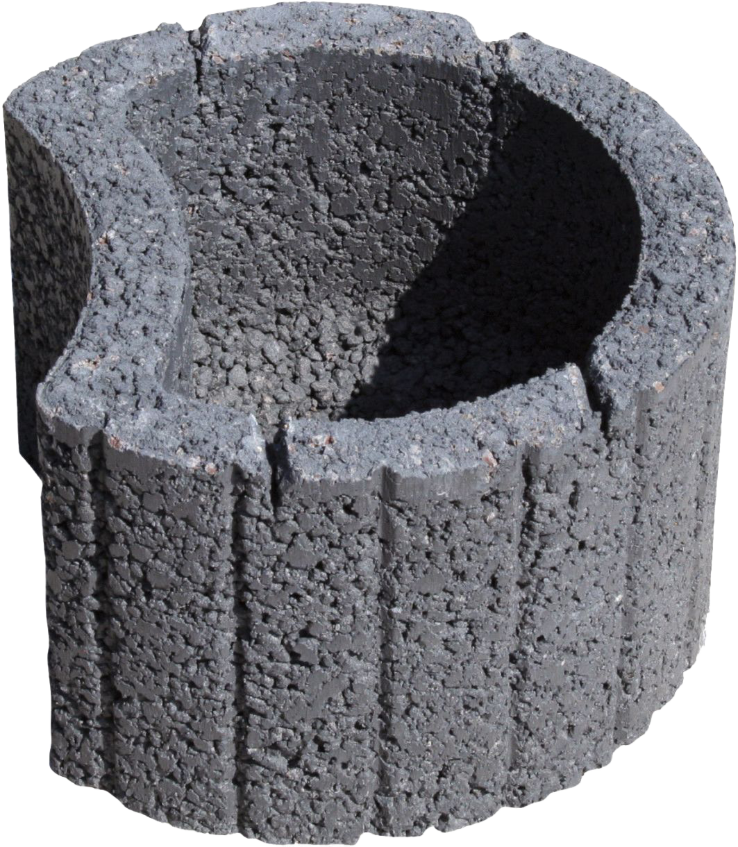 Stützflor klein, 35 / 28 / 20 cm, anthrazit