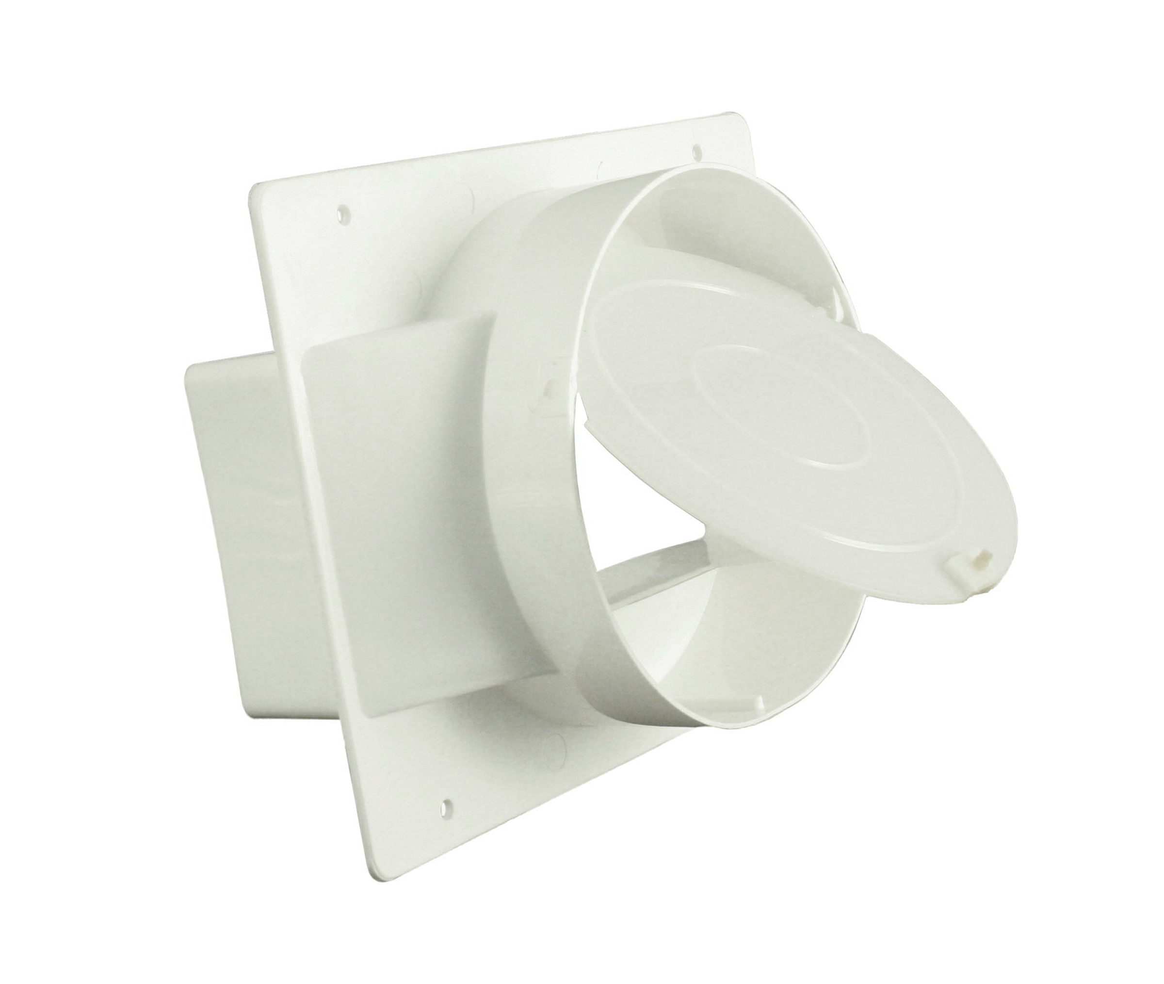 Adapter (rund/eckig), mit Rückstauklappe