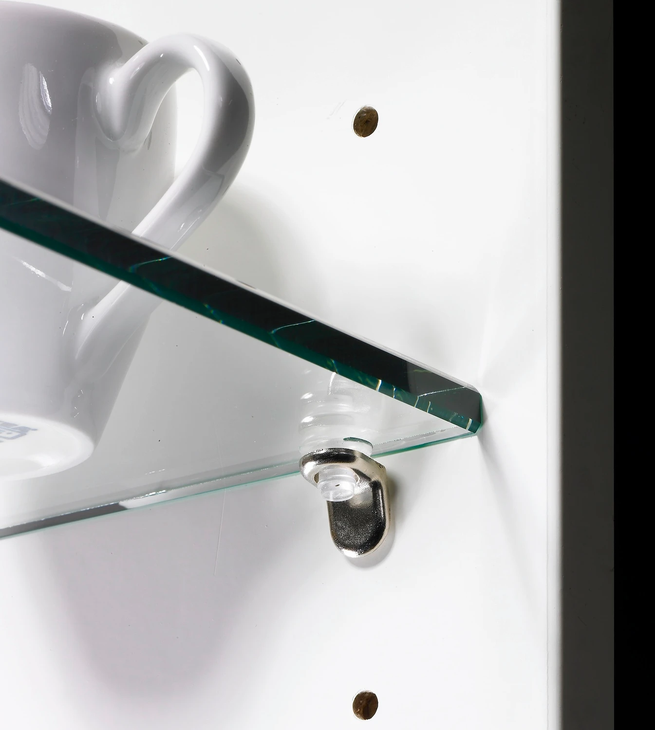 Glasbodenträger Sekura 8 D5mm vernickelt, 8 Stück