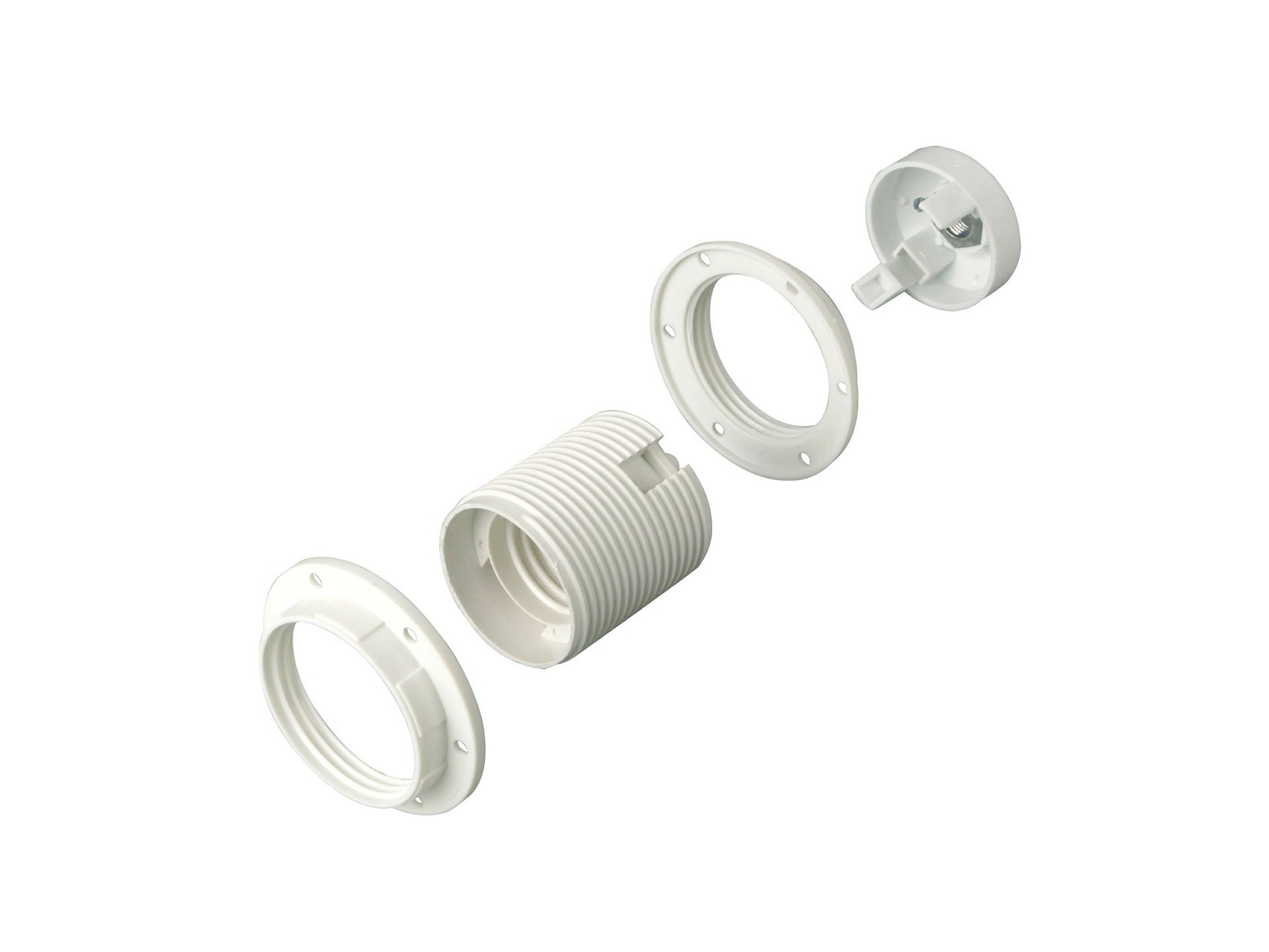 Fassung E 27 ISO m.2 Ringen ws