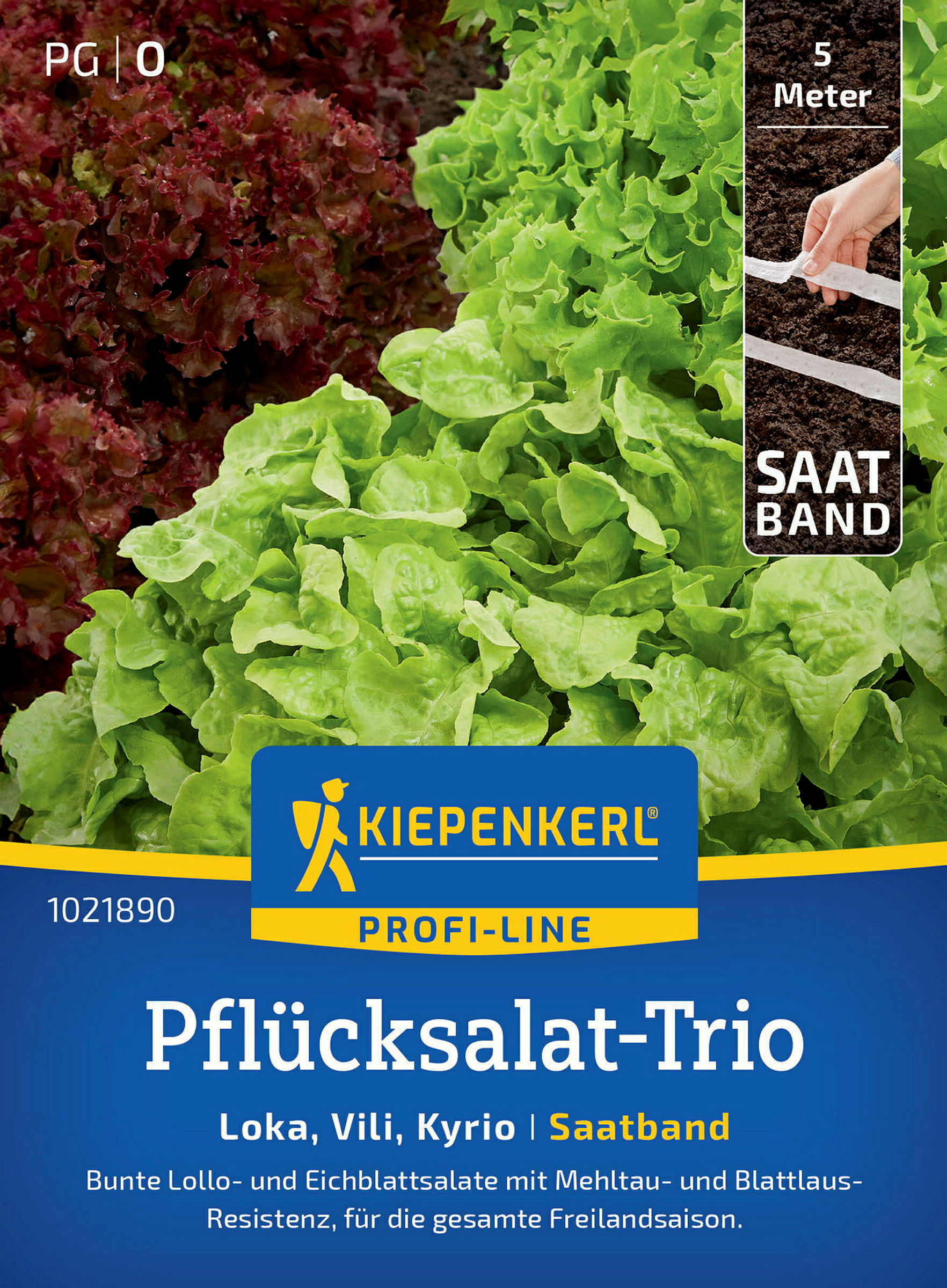 Kiepenkerl Pflücksalat-Trio Loka, Vili, Kyrio, Saatband