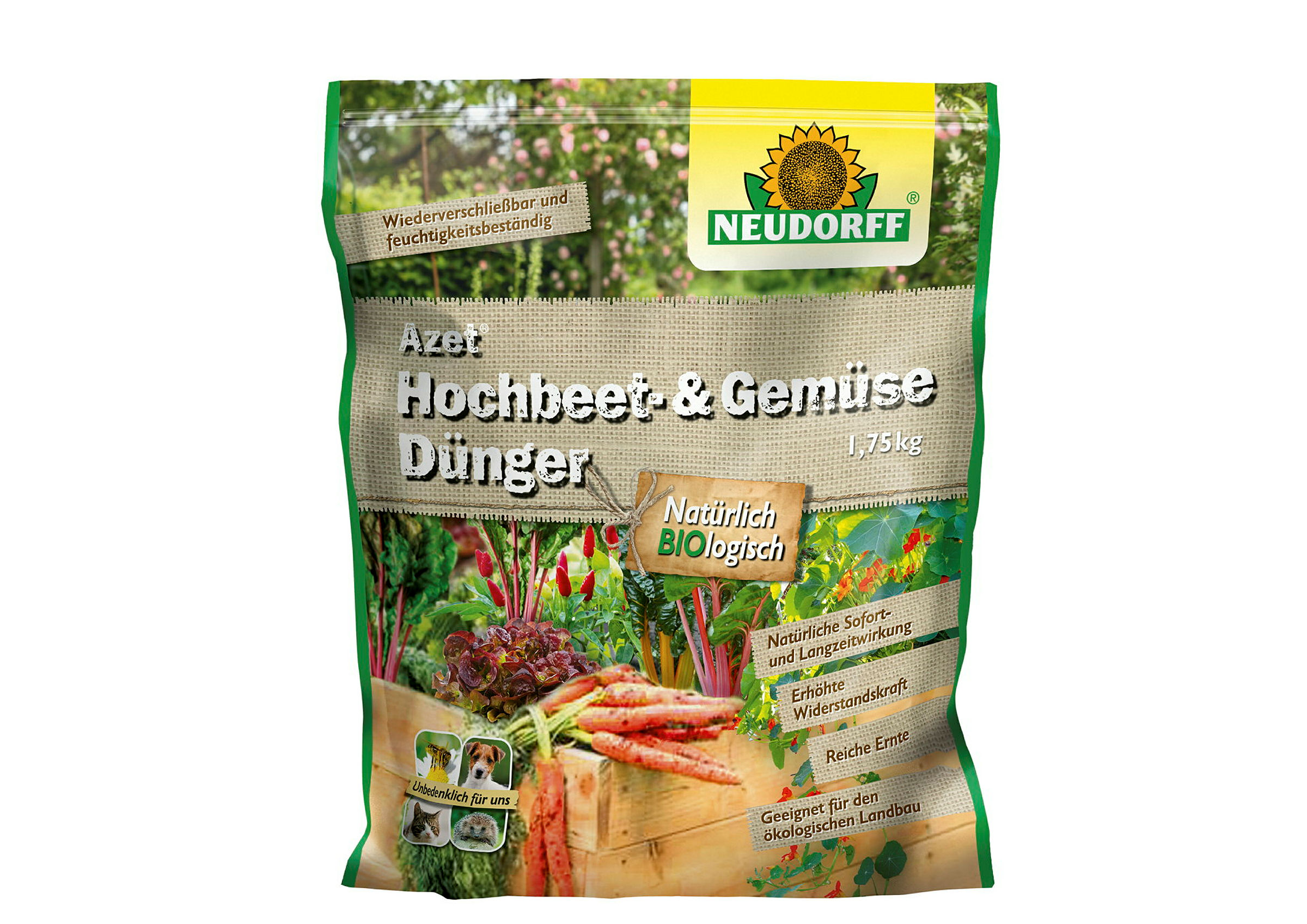 Neudorff Azet Hochbeet- undGemüseDünger, 1,75 kg