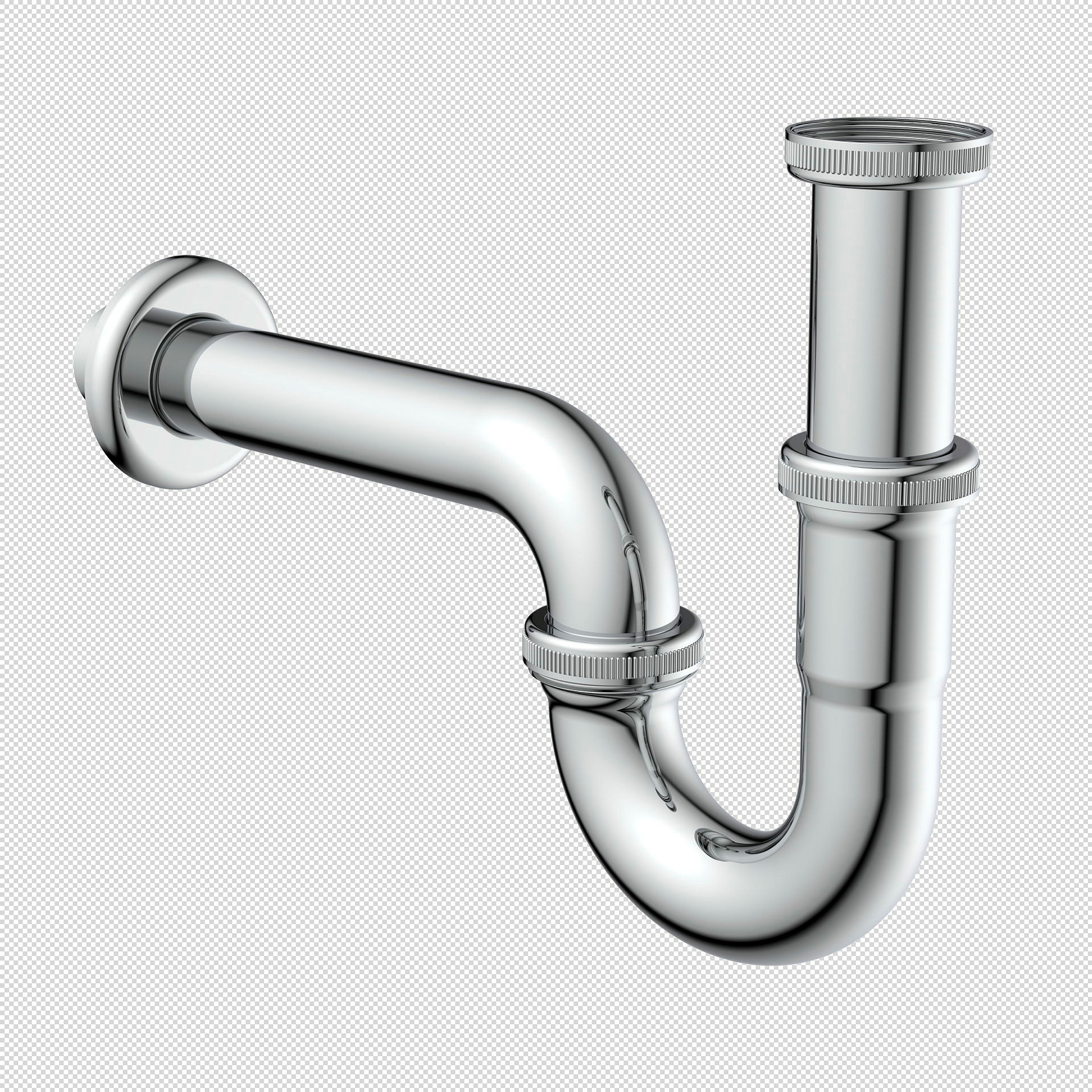 Röhrensiphon PLUS, Chrom, 1 1/4'' x 32 mm