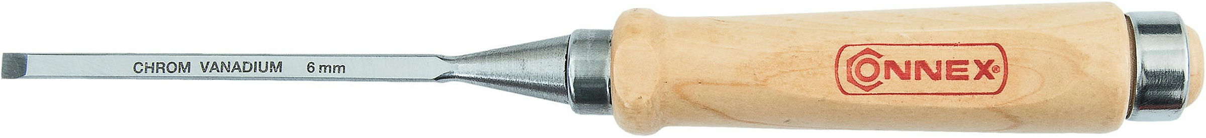 Stechbeitel 6mm m. Cr-Klinge