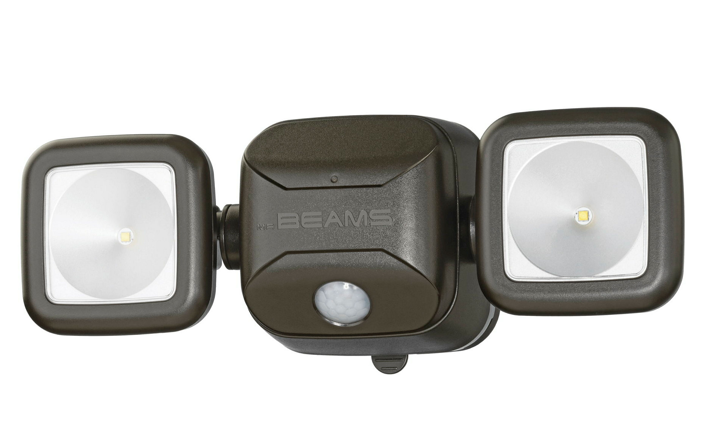 Der schwarz braune batteriebetriebene LED-Scheinwerfer MB3000 ist mit seine