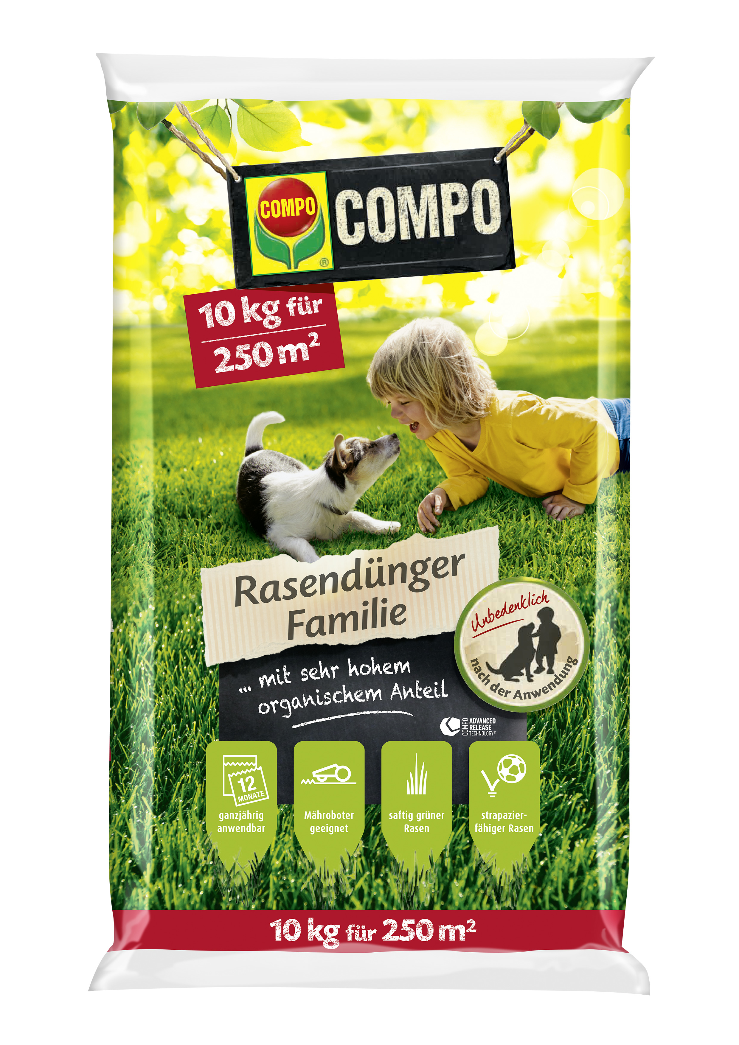 COMPO Rasendünger Familie10 kg