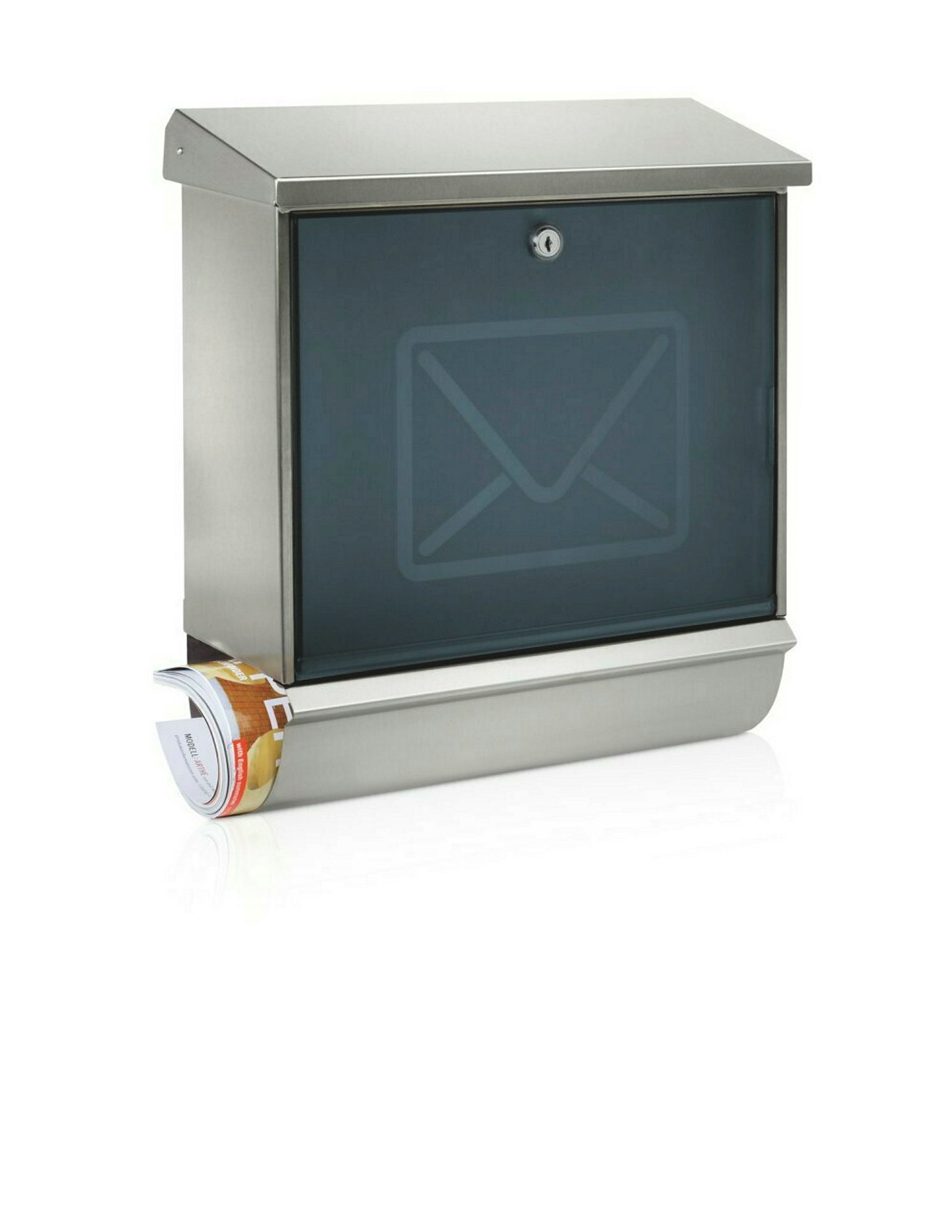 Edelstahl-Briefkastenset Lucca-Set 37130 Ni Letter