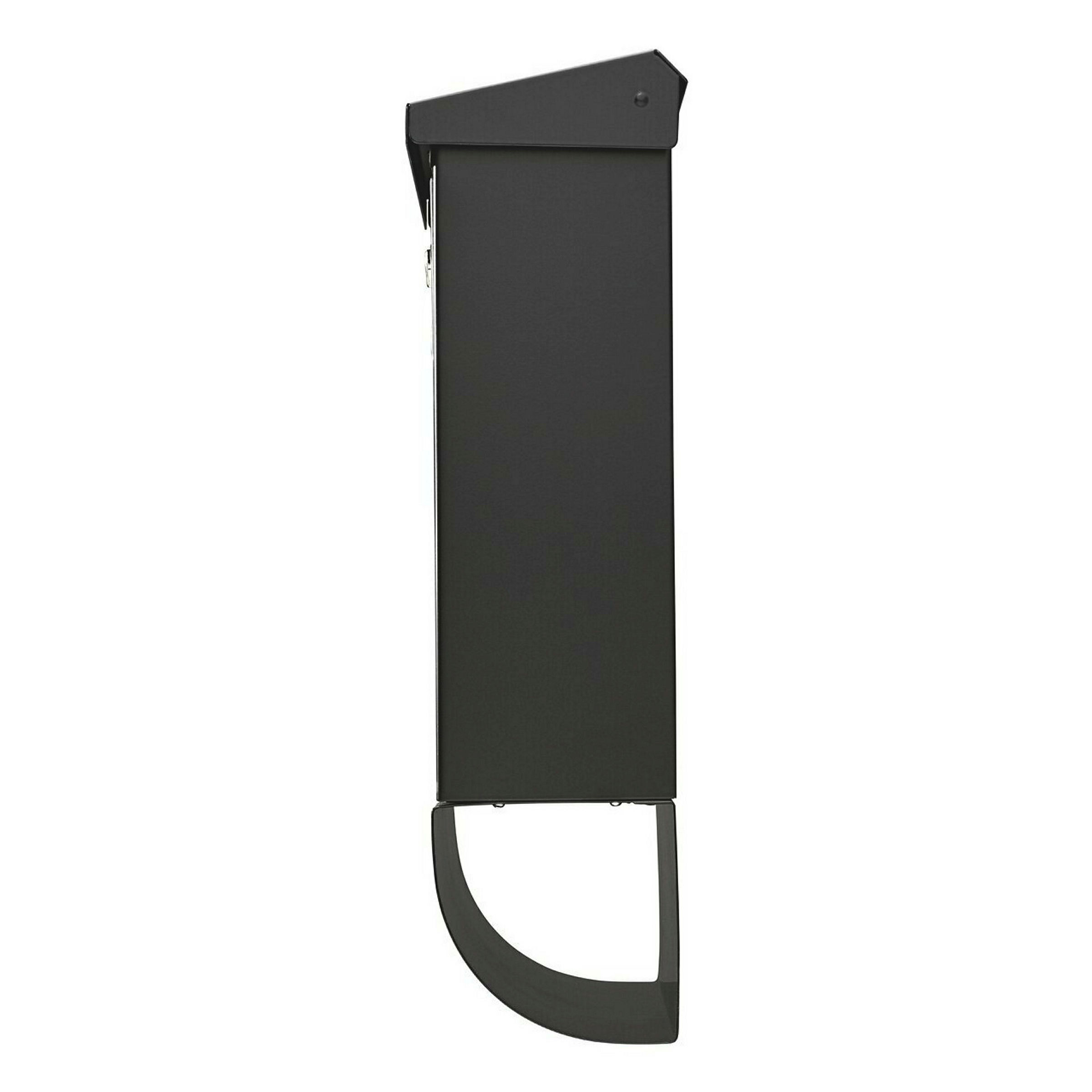 Briefkasten-Set Stahl-lack. Vario 86720S schwarz