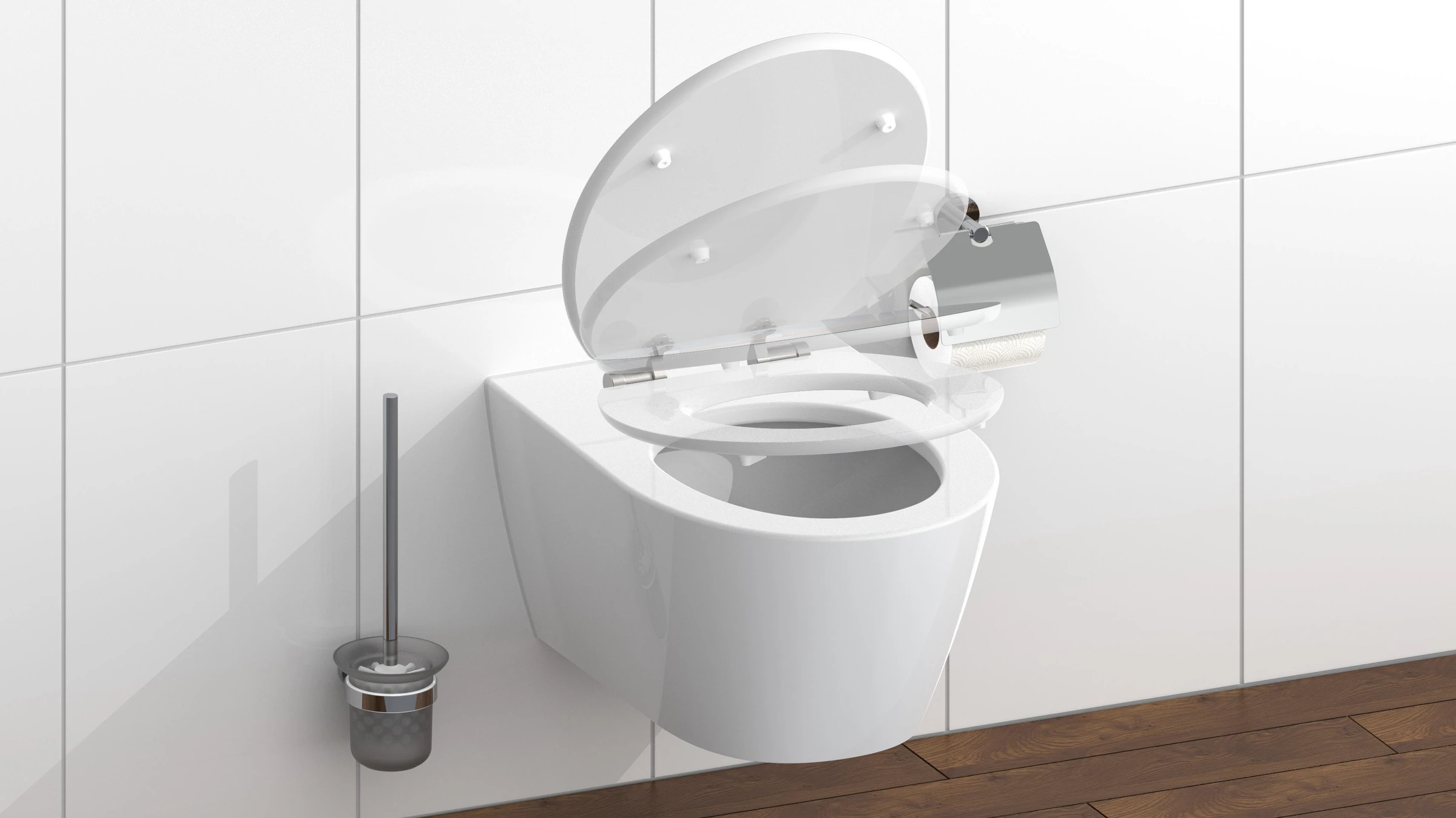MDF HG WC-Sitz POLAR LIGHTS, mit Absenkautomatik