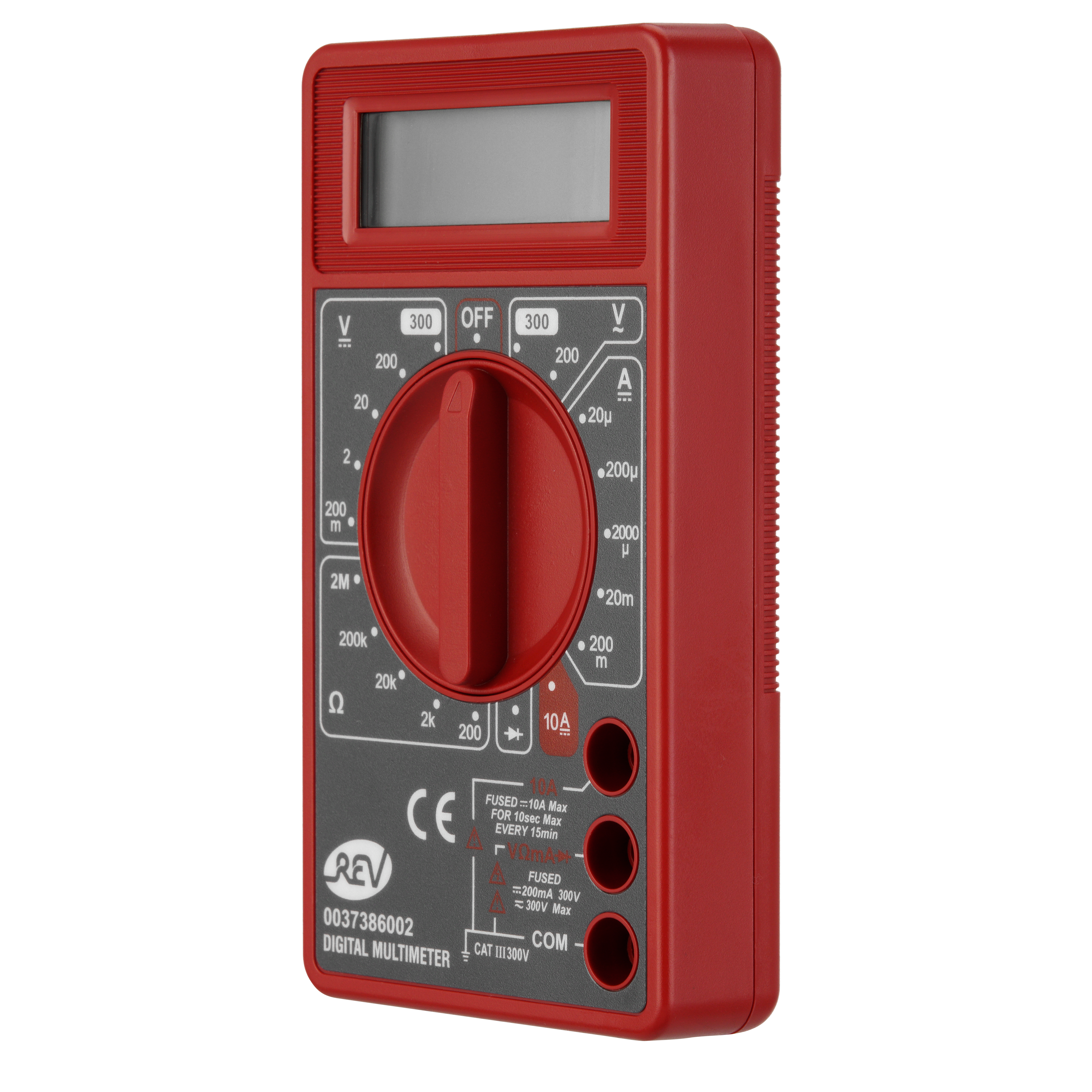 Vielfachmessgerät digital Basic schwarz/rot